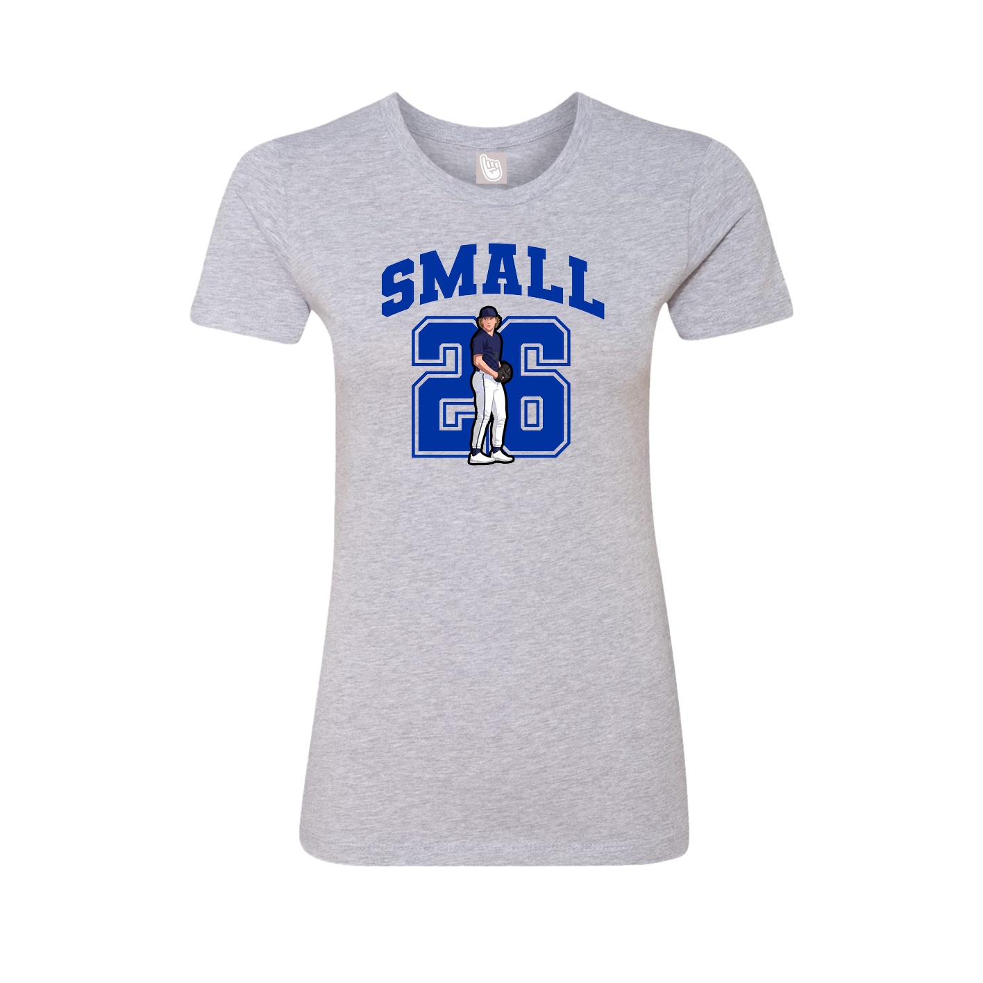 Fitted Women's Tee — Number in Grey