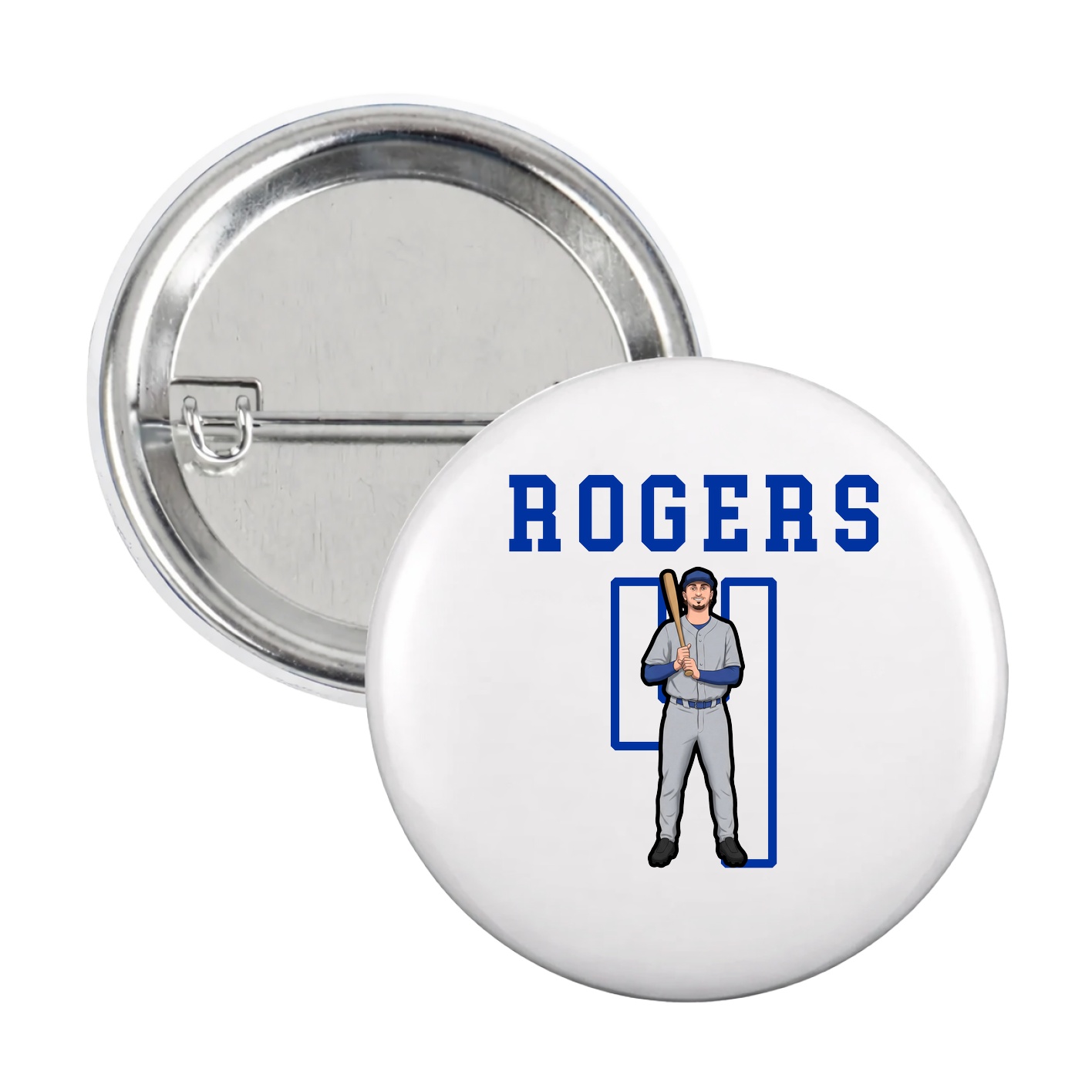 Game Day Button — Shirsey in White