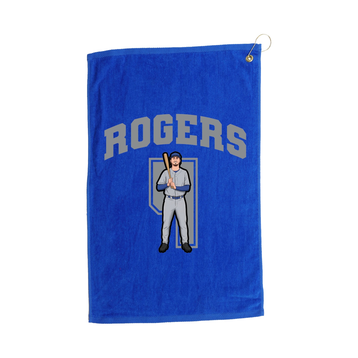Golf Towel — Number in Royal