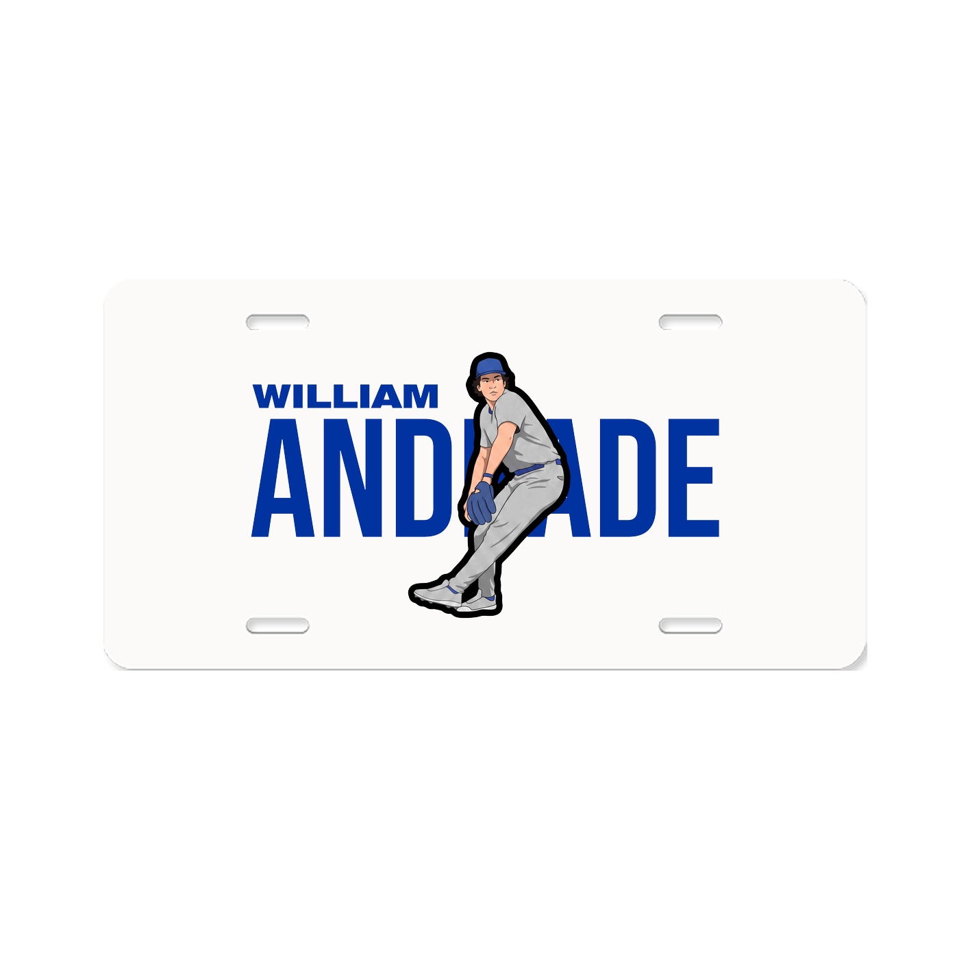 License Plate — Player Name in Classic