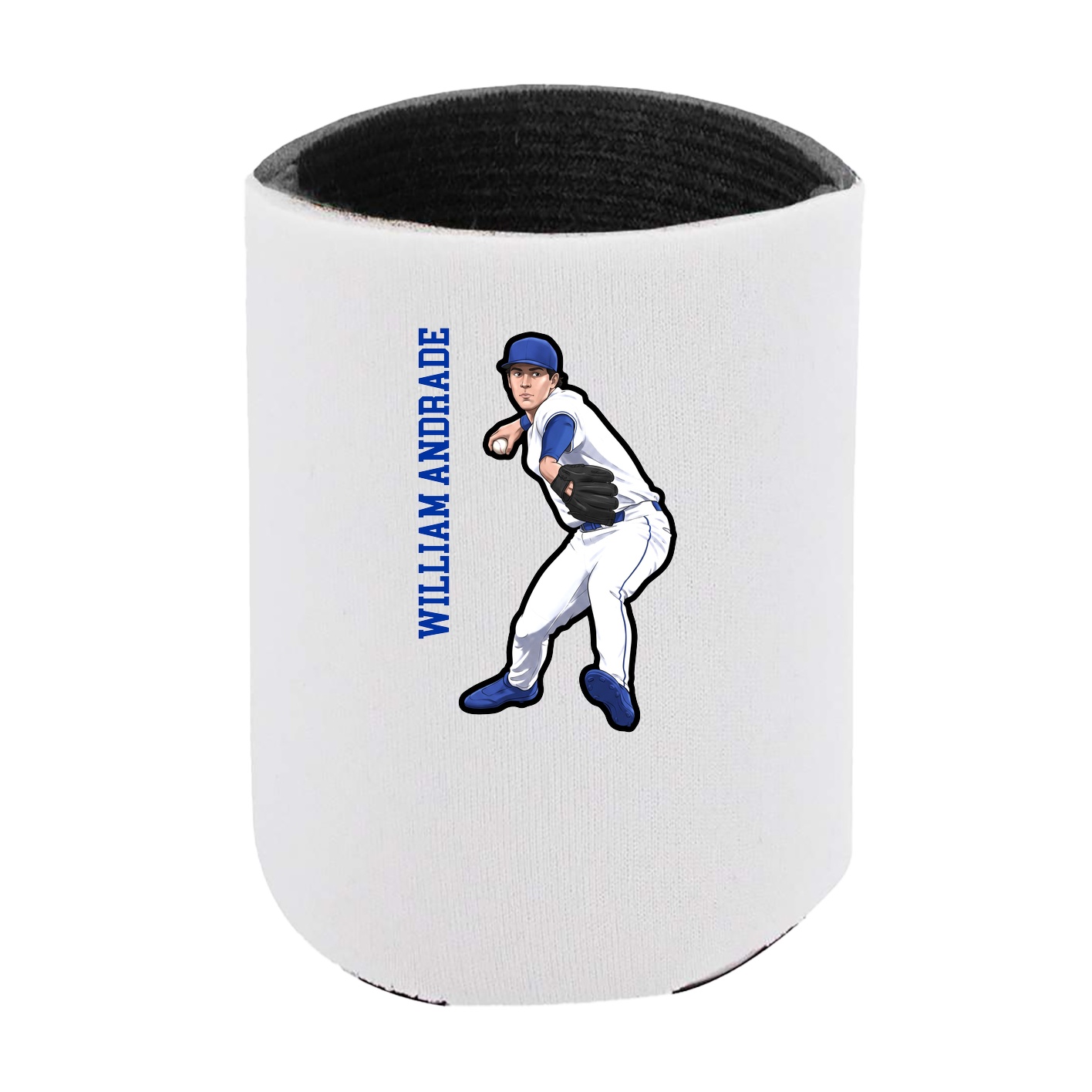 Can Holder — Name Vertical in White
