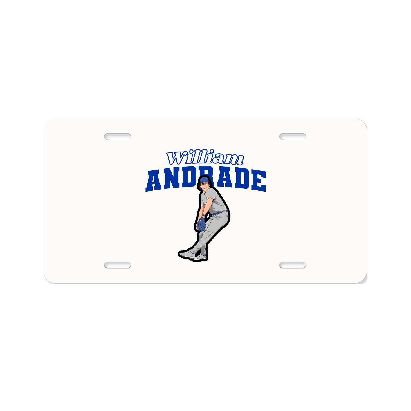 License Plate — Name Arch in Classic