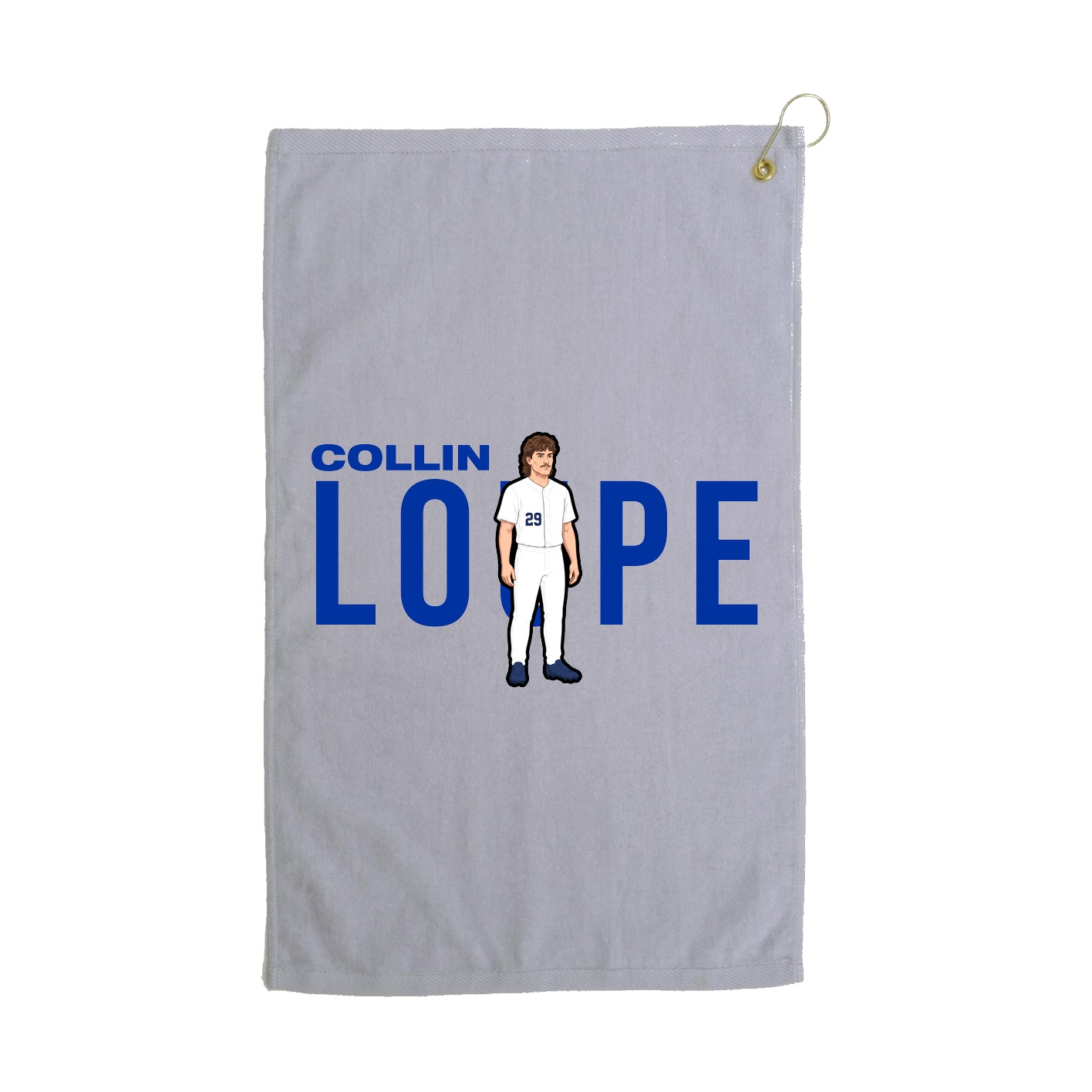 Golf Towel — Player Name in Grey