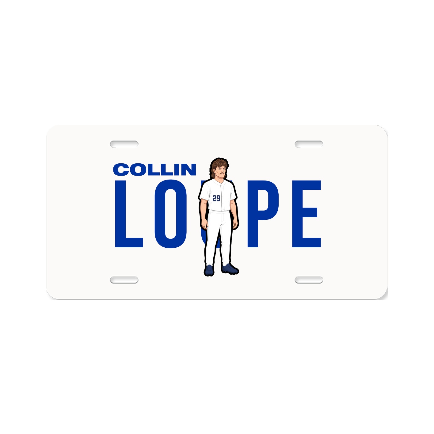 License Plate — Player Name in Classic