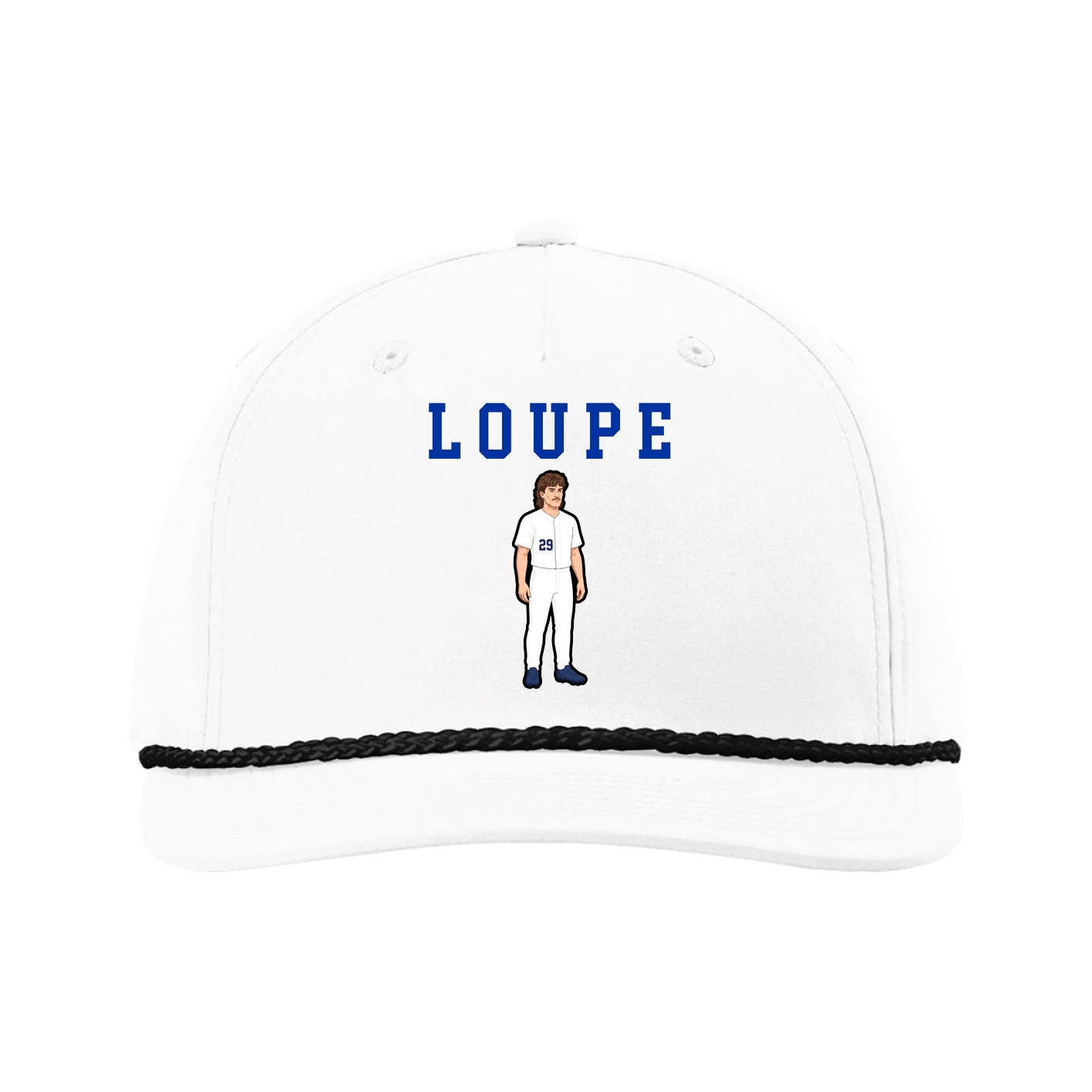 Five-Panel Classic Rope Cap — Shirsey in White