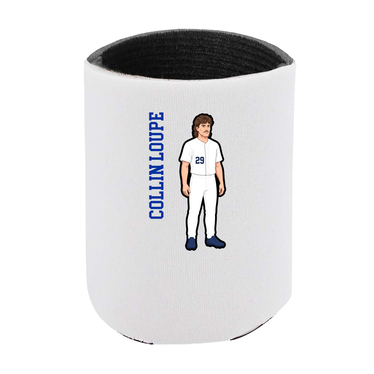 Can Holder — Name Vertical in White