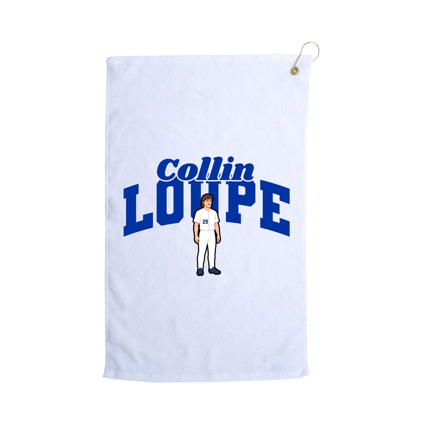 Golf Towel — Signature Arch in White