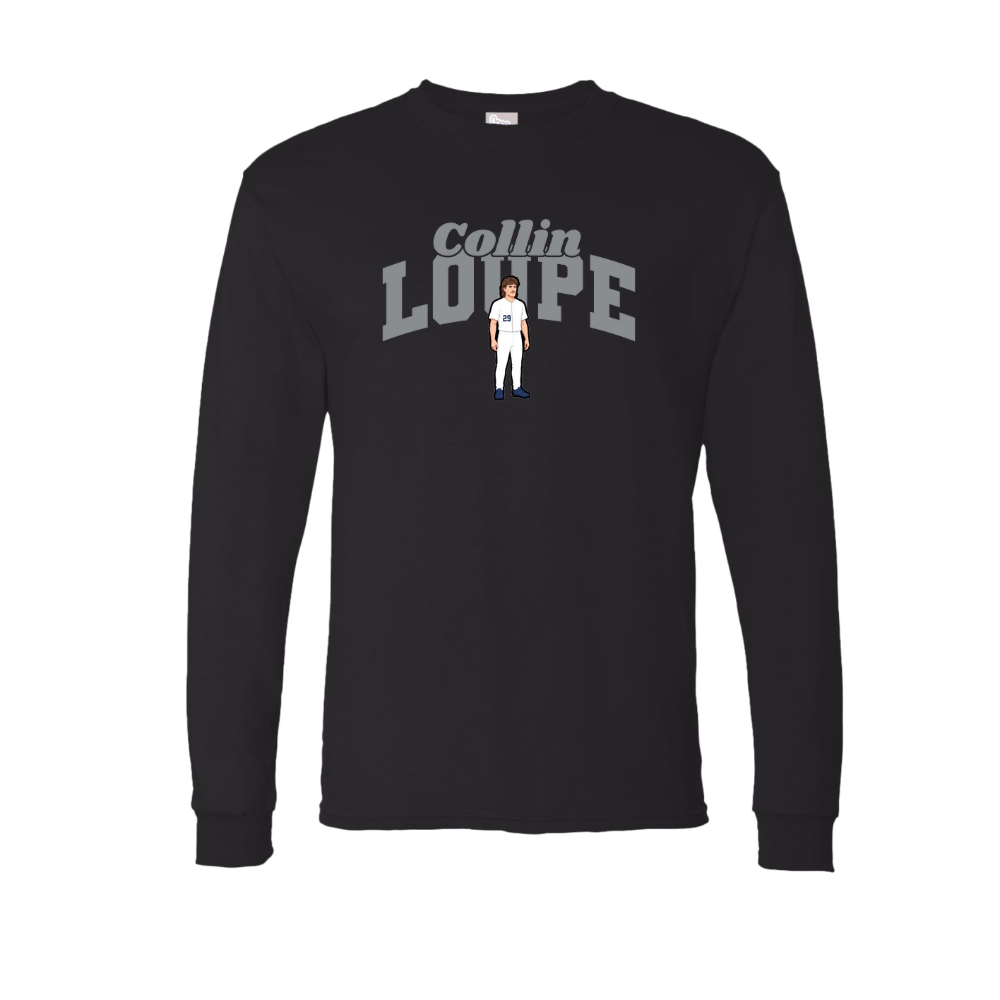 Long Sleeve Tee — Signature Arch in Black
