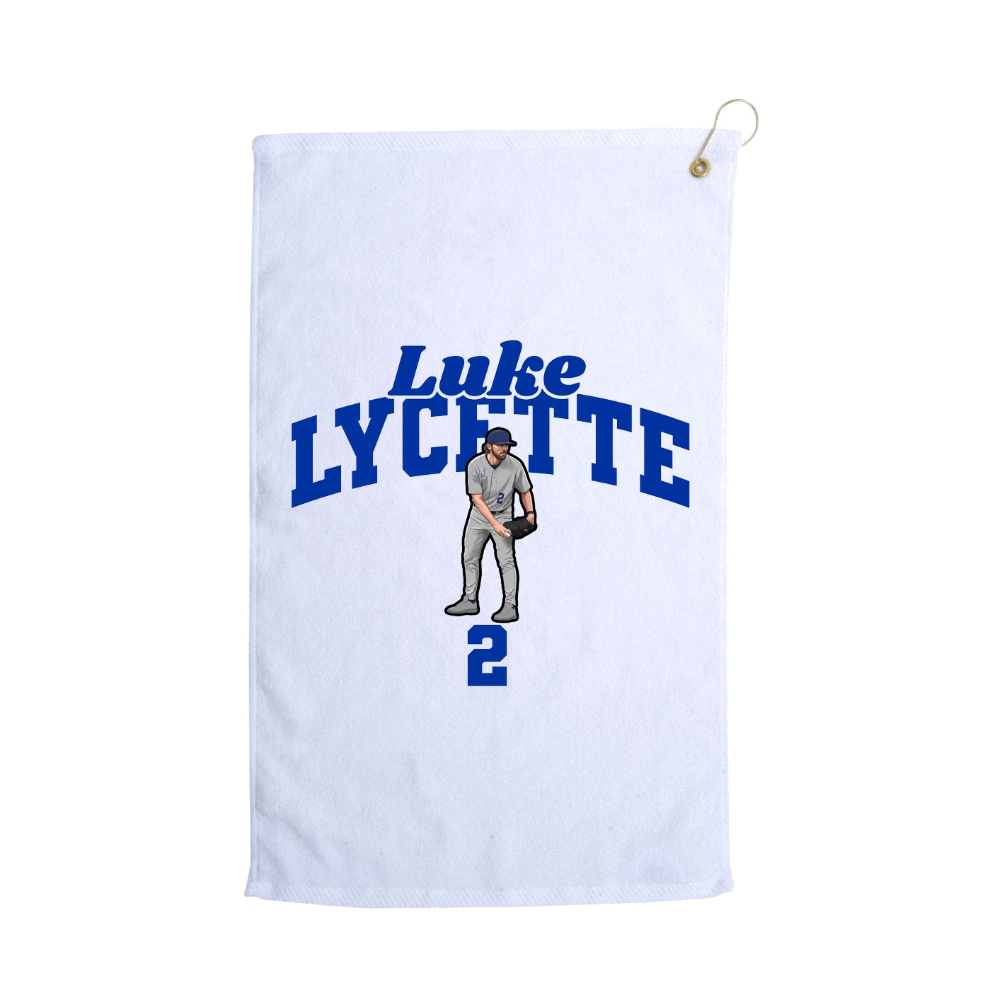 Golf Towel — Signature Arch in White