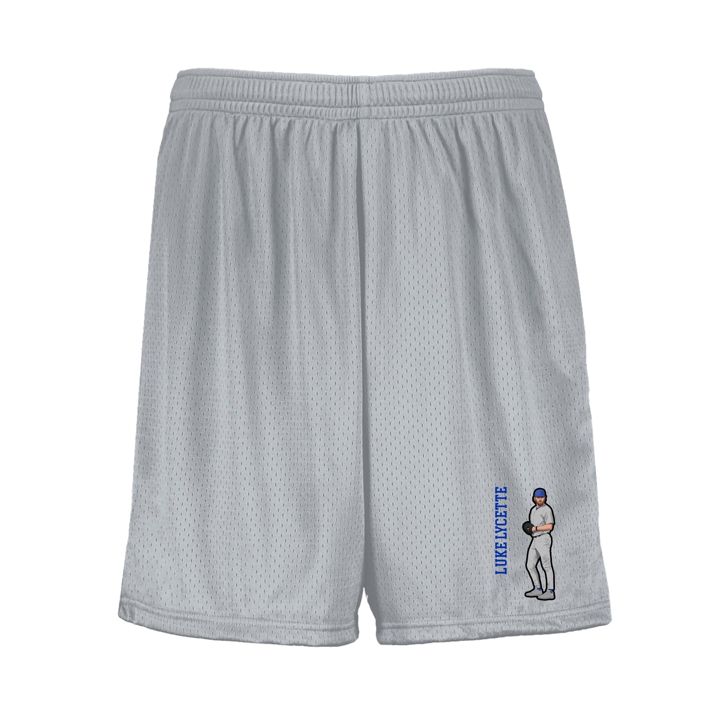 Shorts — Name Vertical in Silver