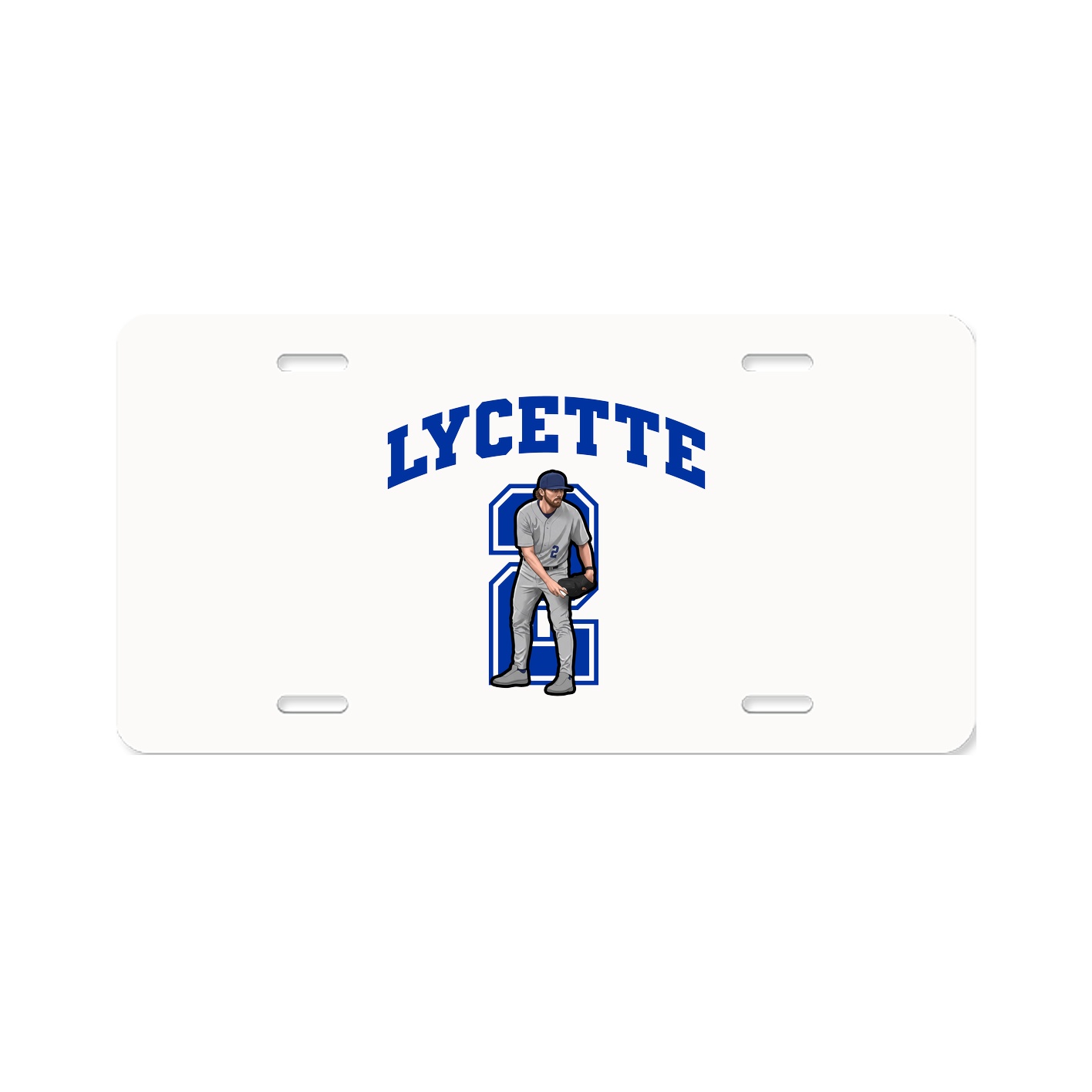 License Plate — Number in Classic