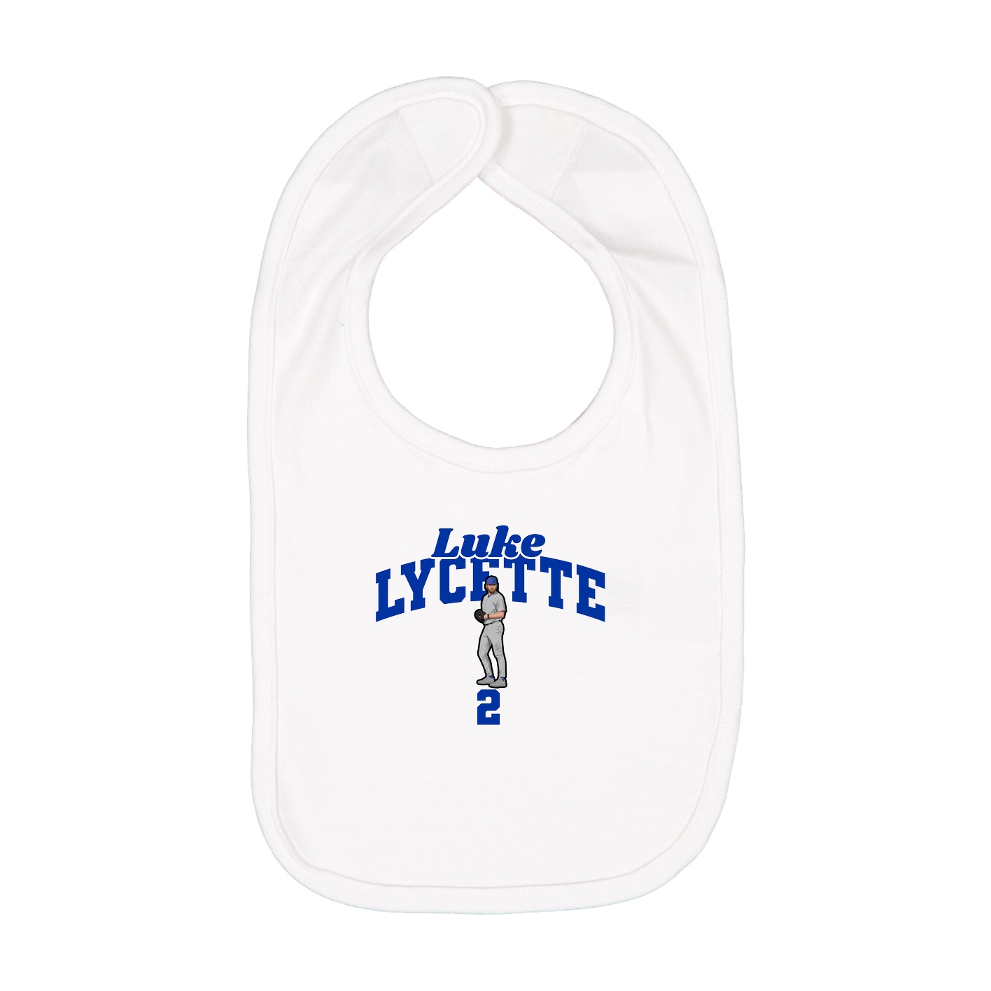 Infant Bib — Signature Arch in White
