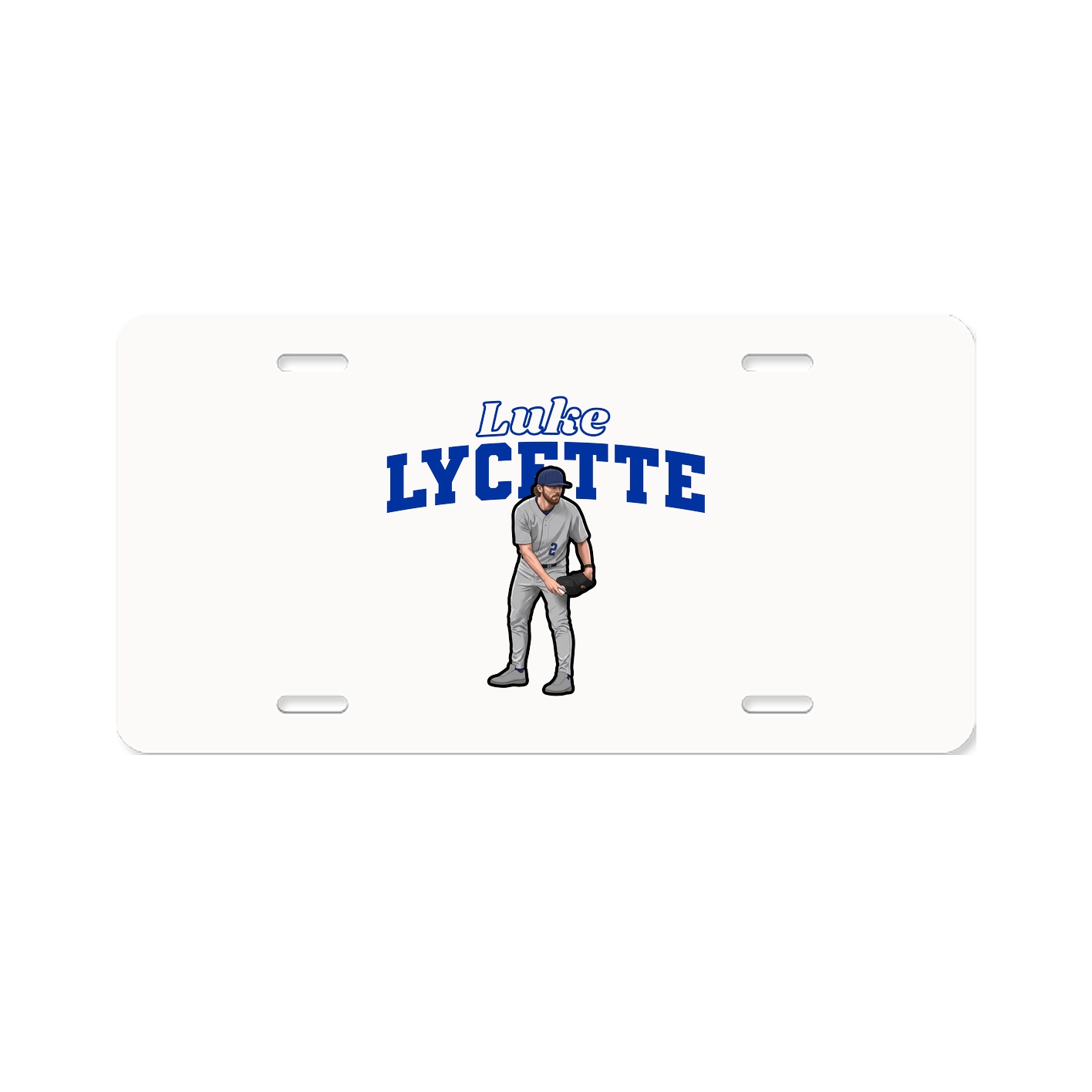 License Plate — Name Arch in Classic