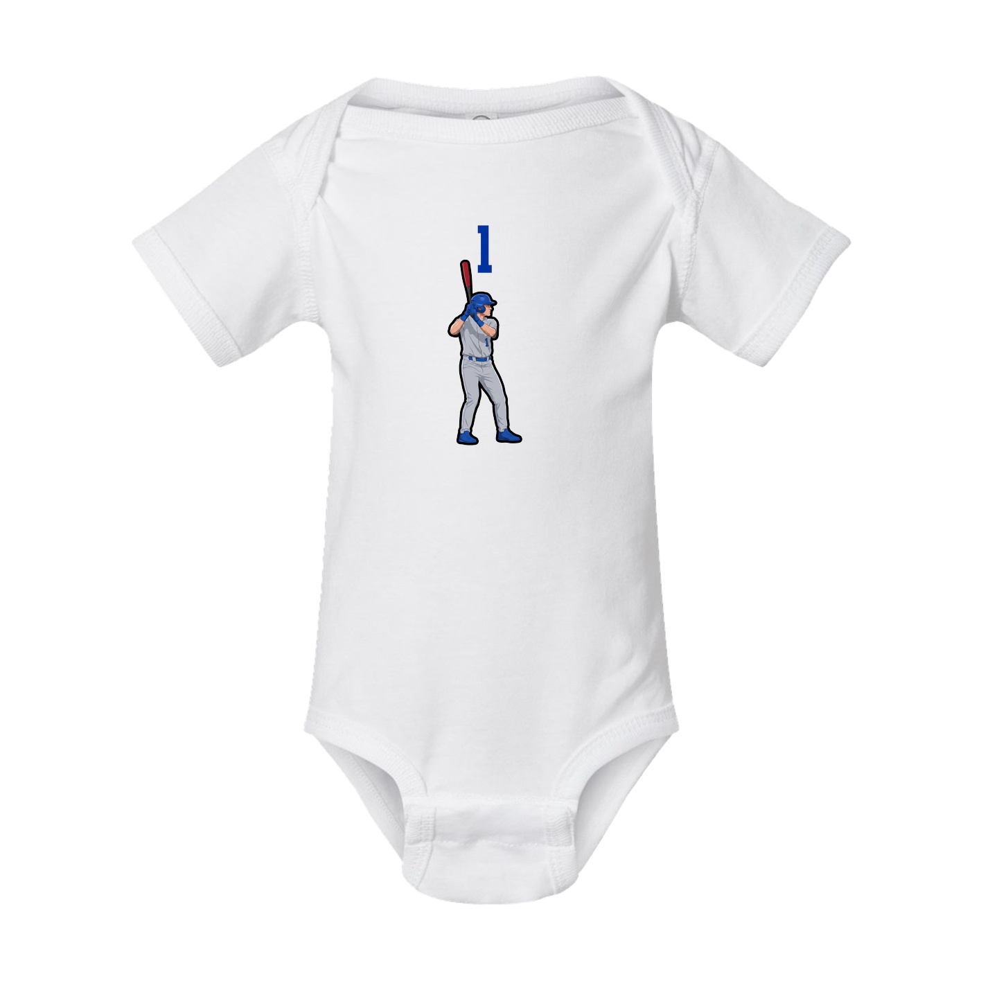 Baby Onesie — Number Top in White