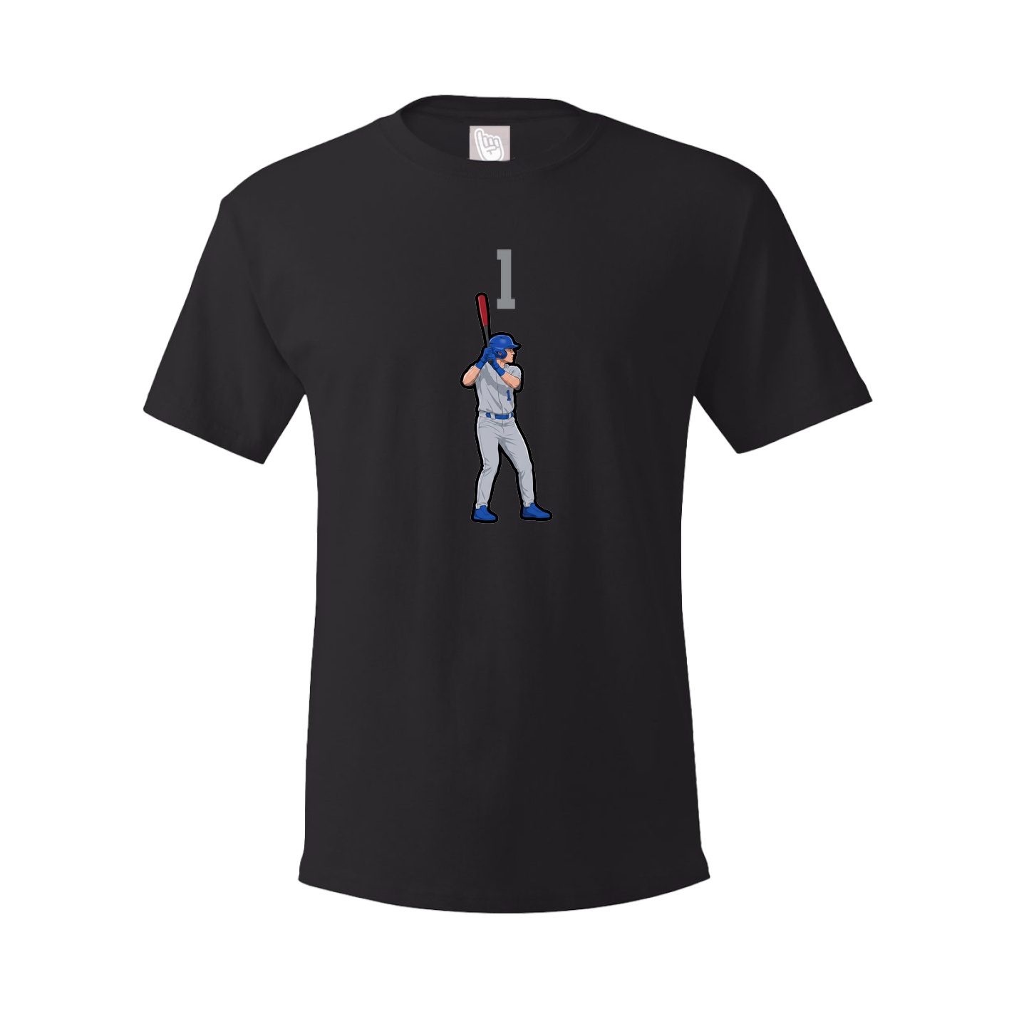 Youth Tee — Number Top in Black