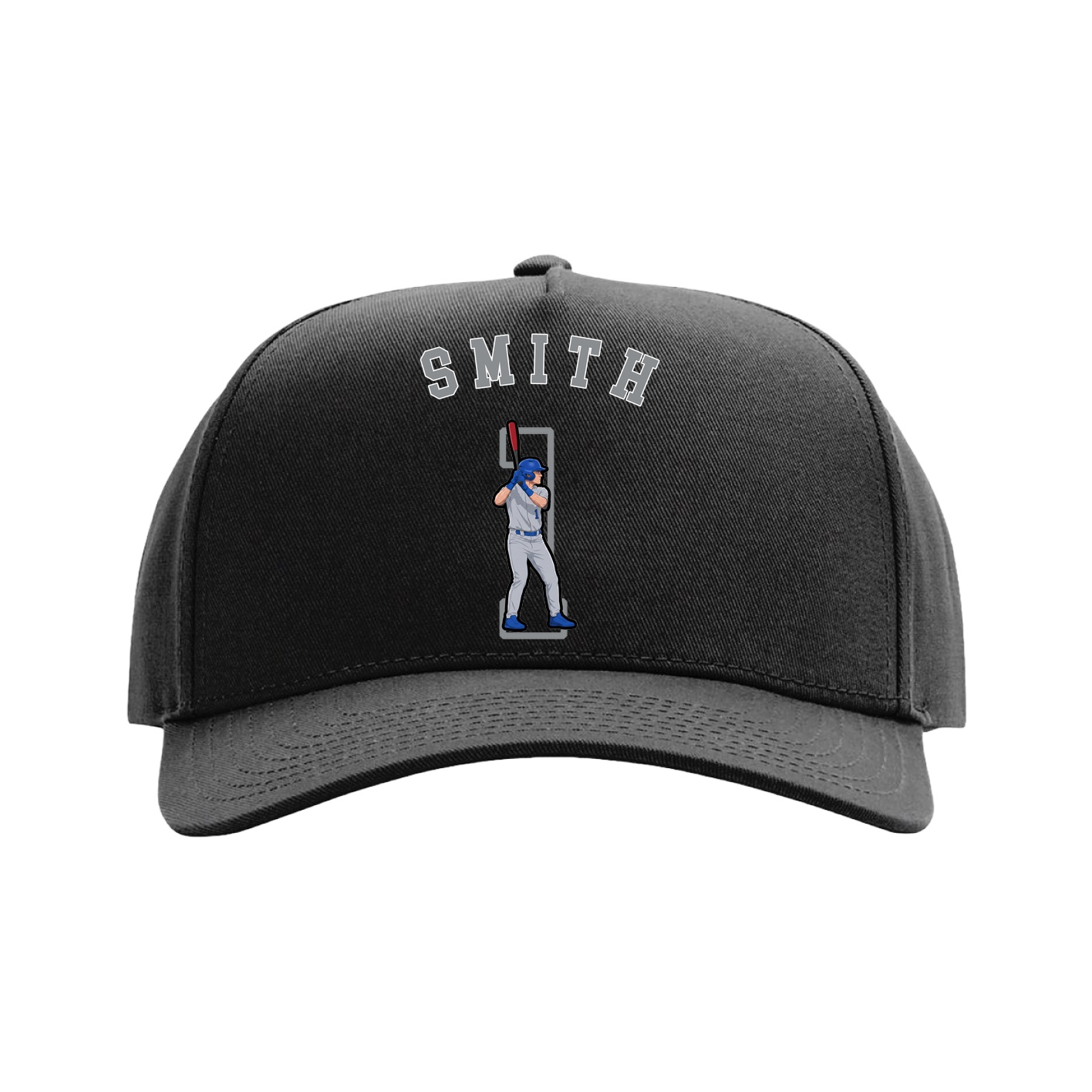 Full Fabric Five-Panel Champ Cap — Shirsey Arch in Black