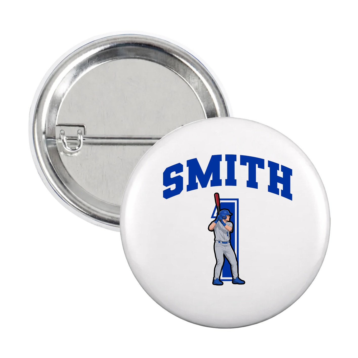 Game Day Button — Number in White