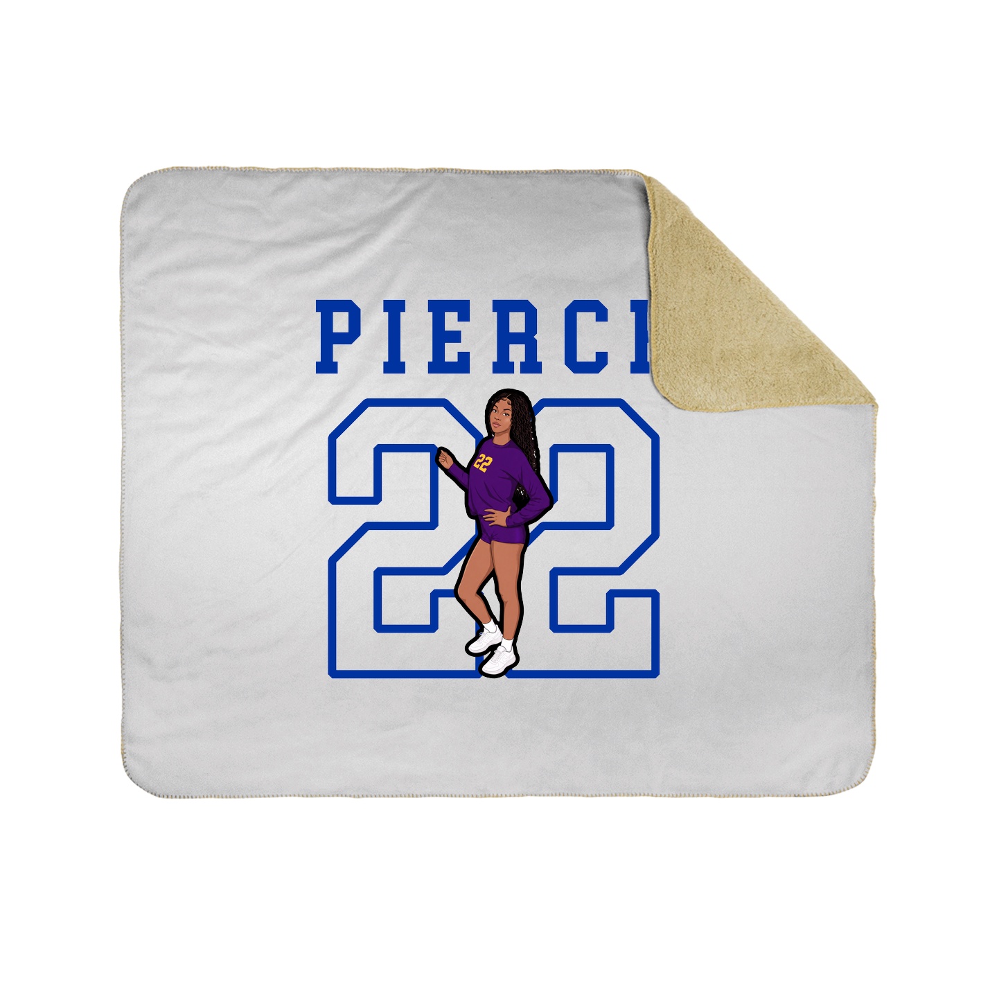 Throw Blanket — Shirsey in White