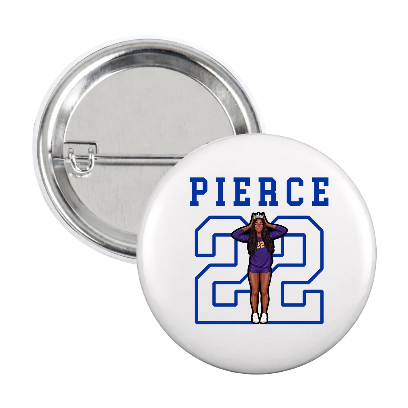 Game Day Button — Shirsey in White