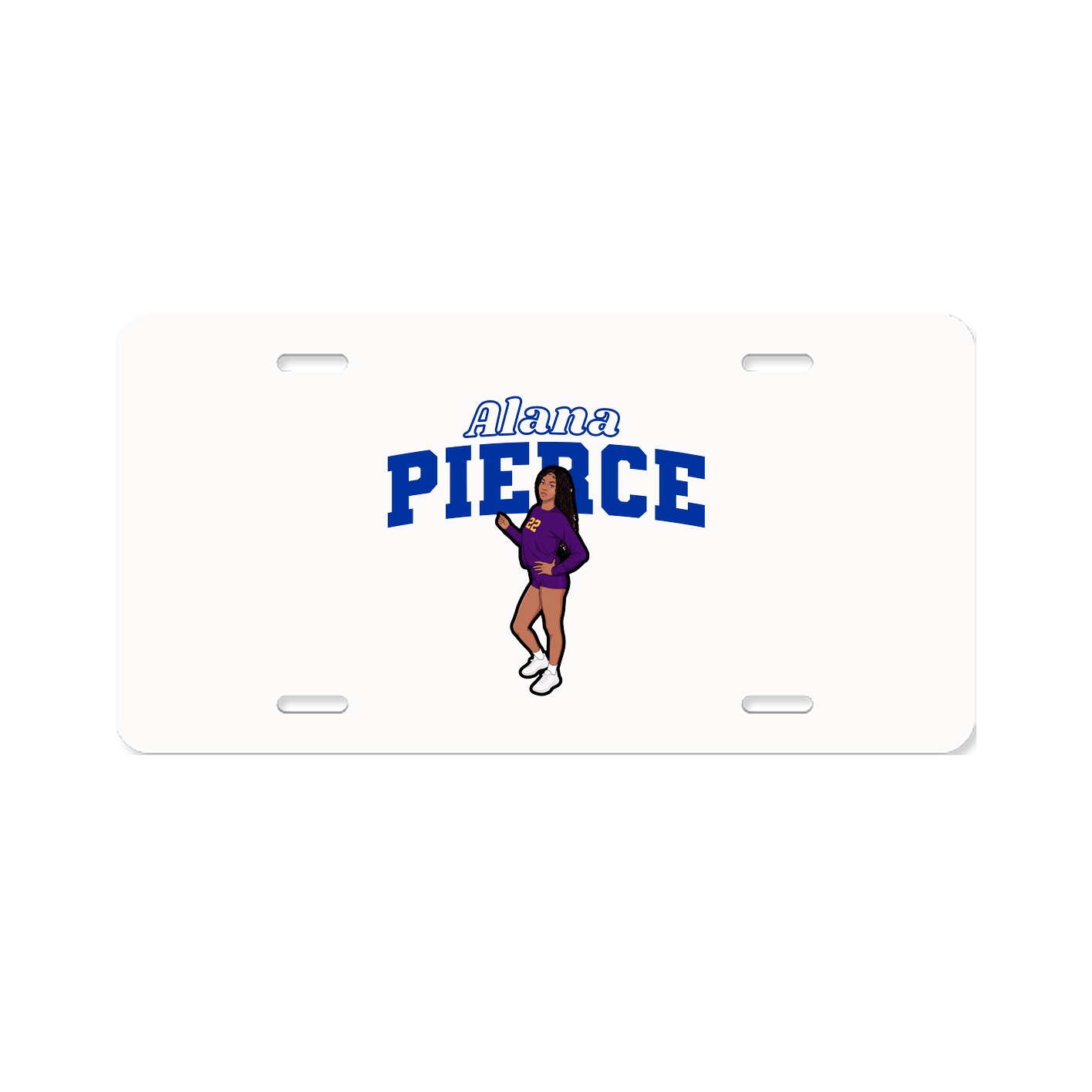 License Plate — Name Arch in Classic
