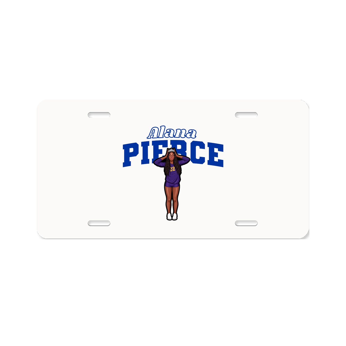 License Plate — Name Arch in Classic