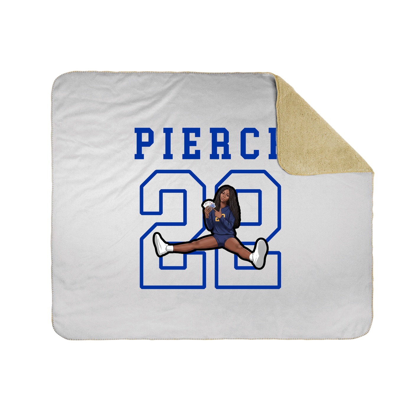 Throw Blanket — Shirsey in White