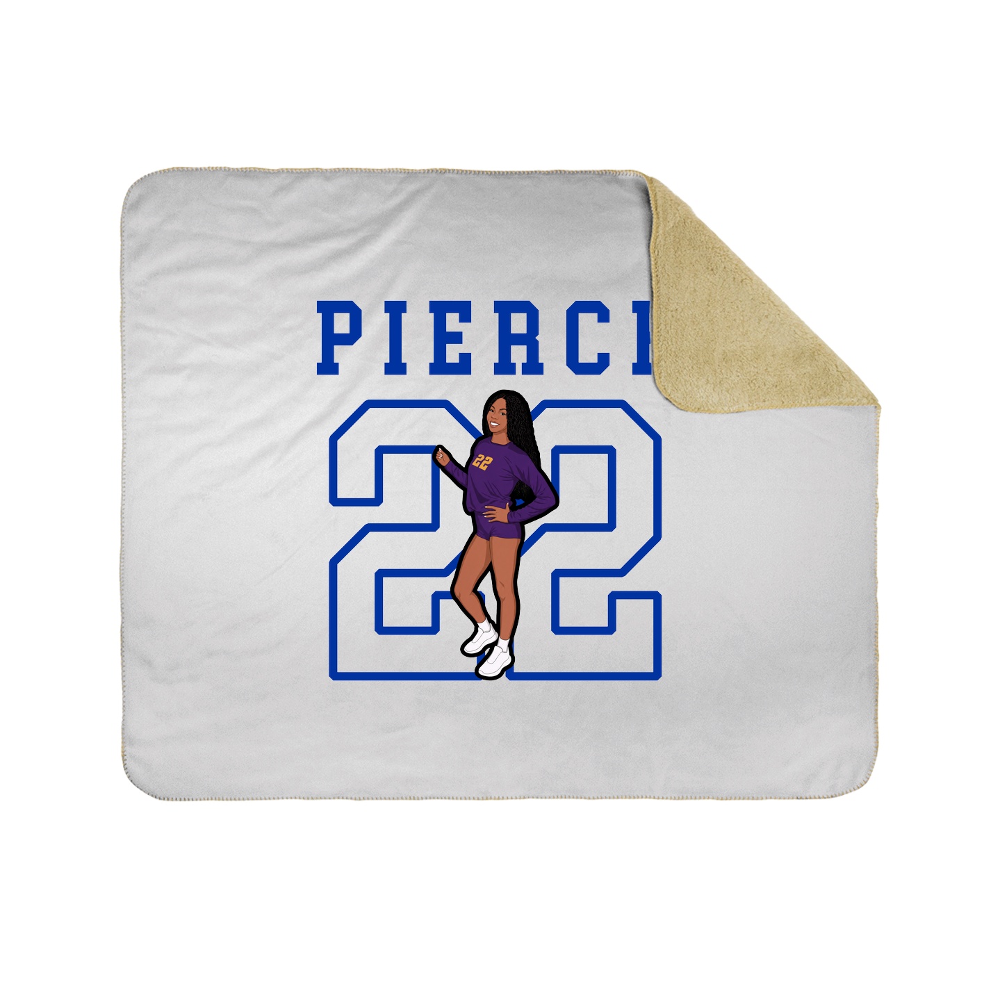 Throw Blanket — Shirsey in White
