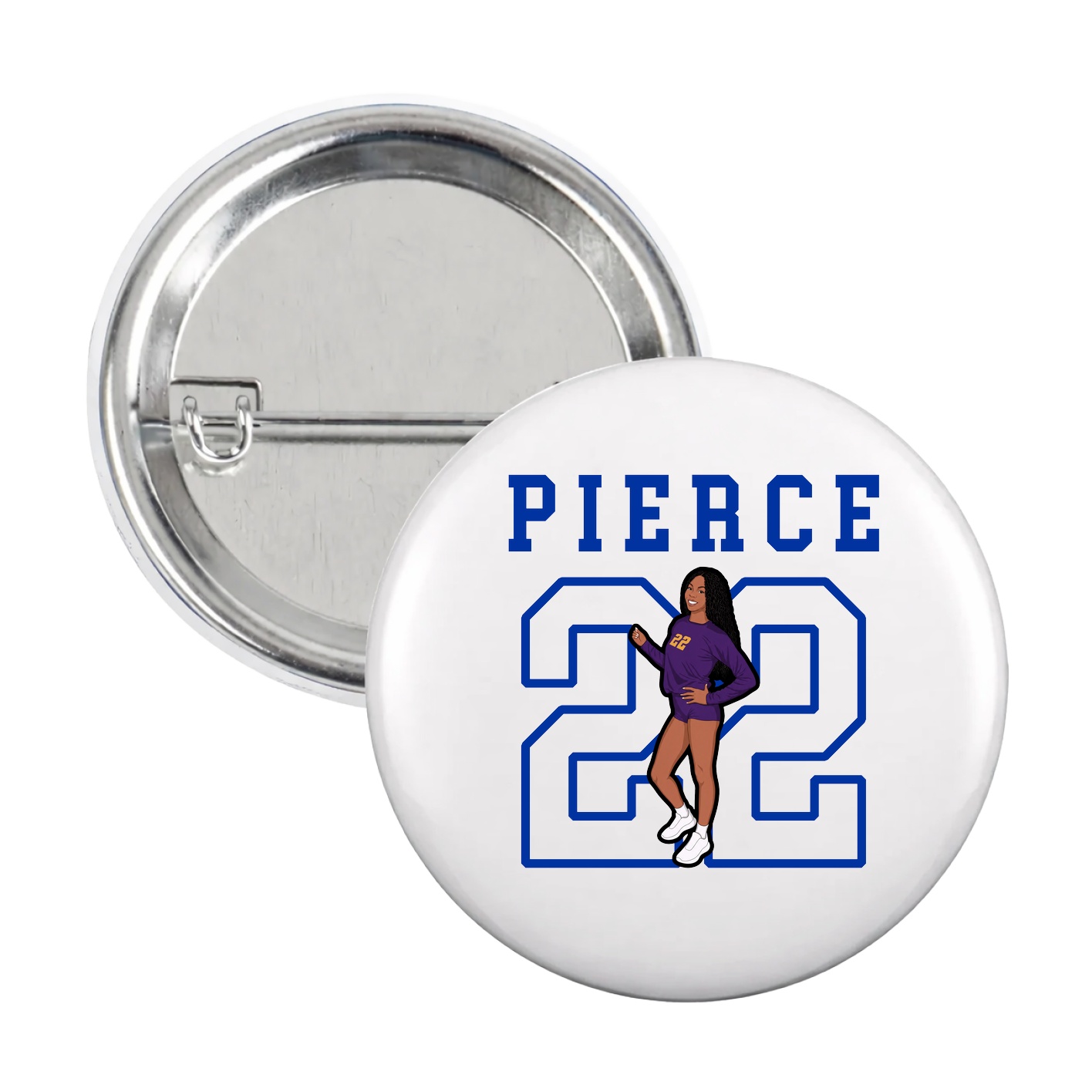 Game Day Button — Shirsey in White