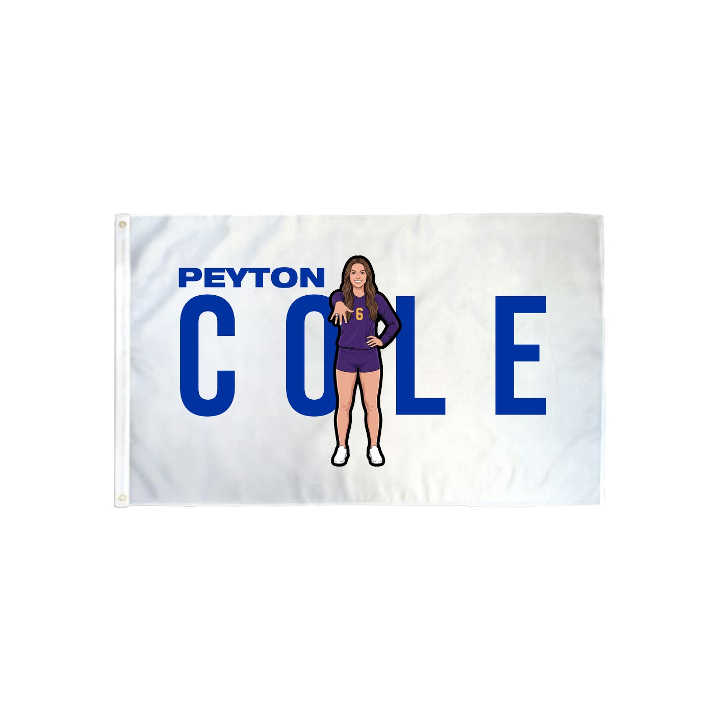 3x5 Flag — Player Name in Classic