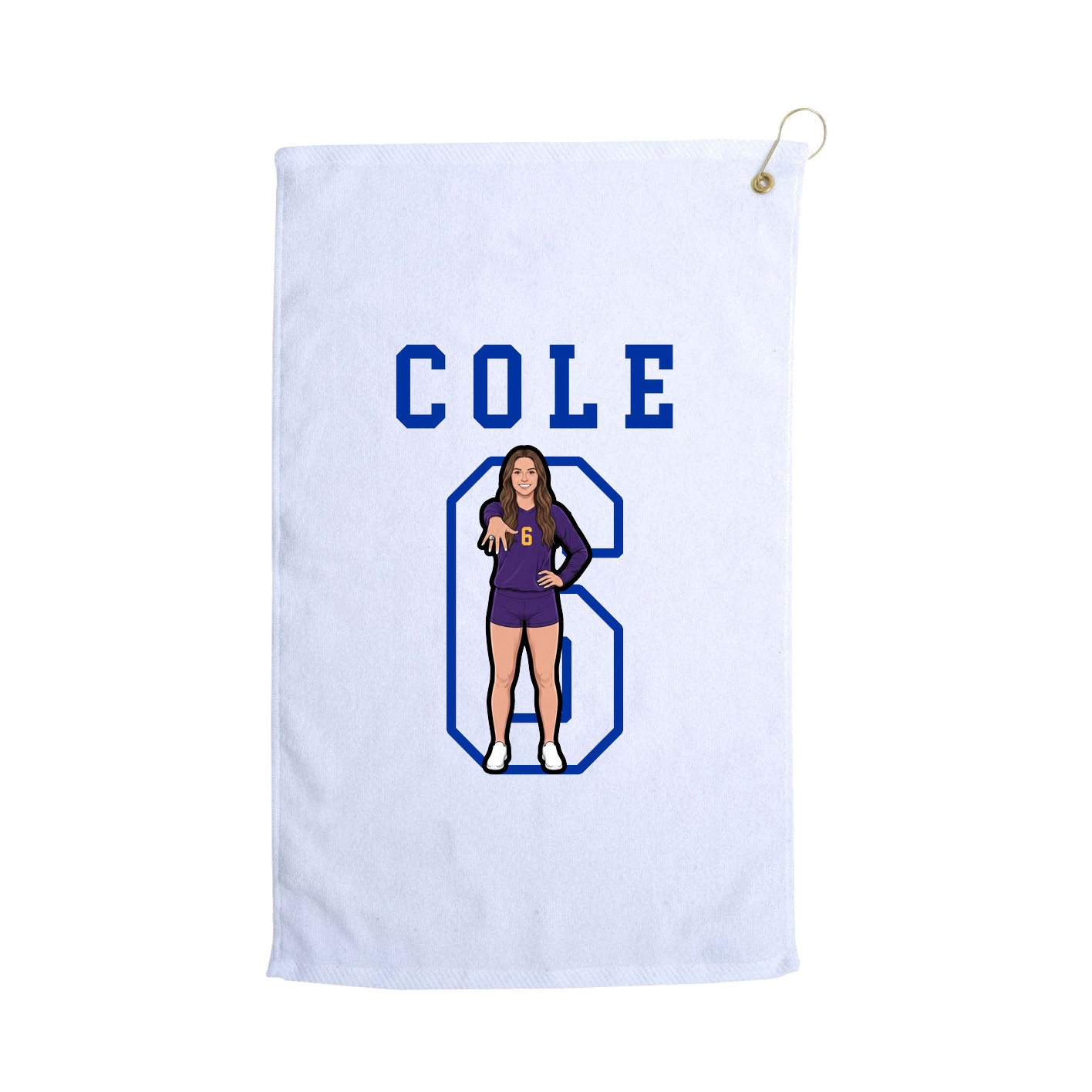 Golf Towel — Shirsey in White