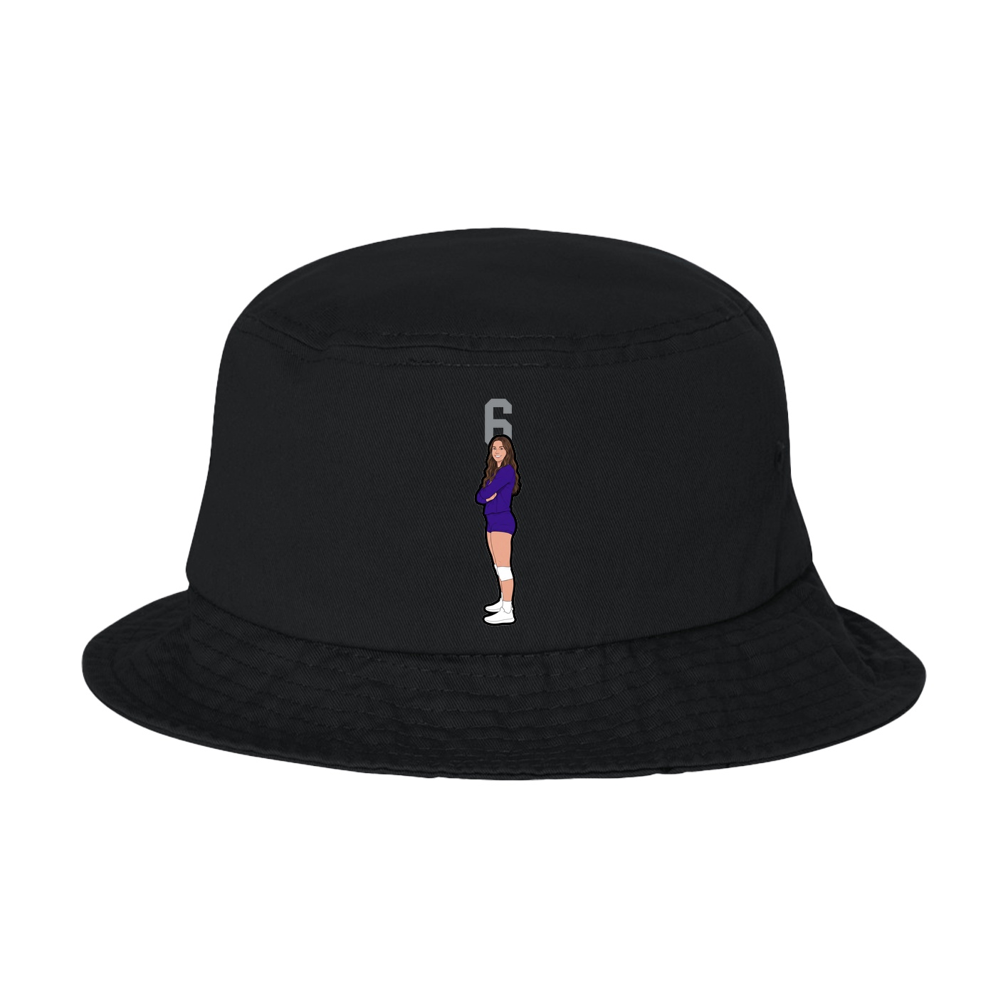 Bucket Cap — Number Top in Black