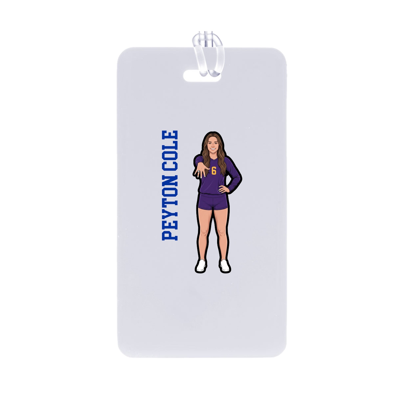 Bag Tag — Name Vertical in Classic