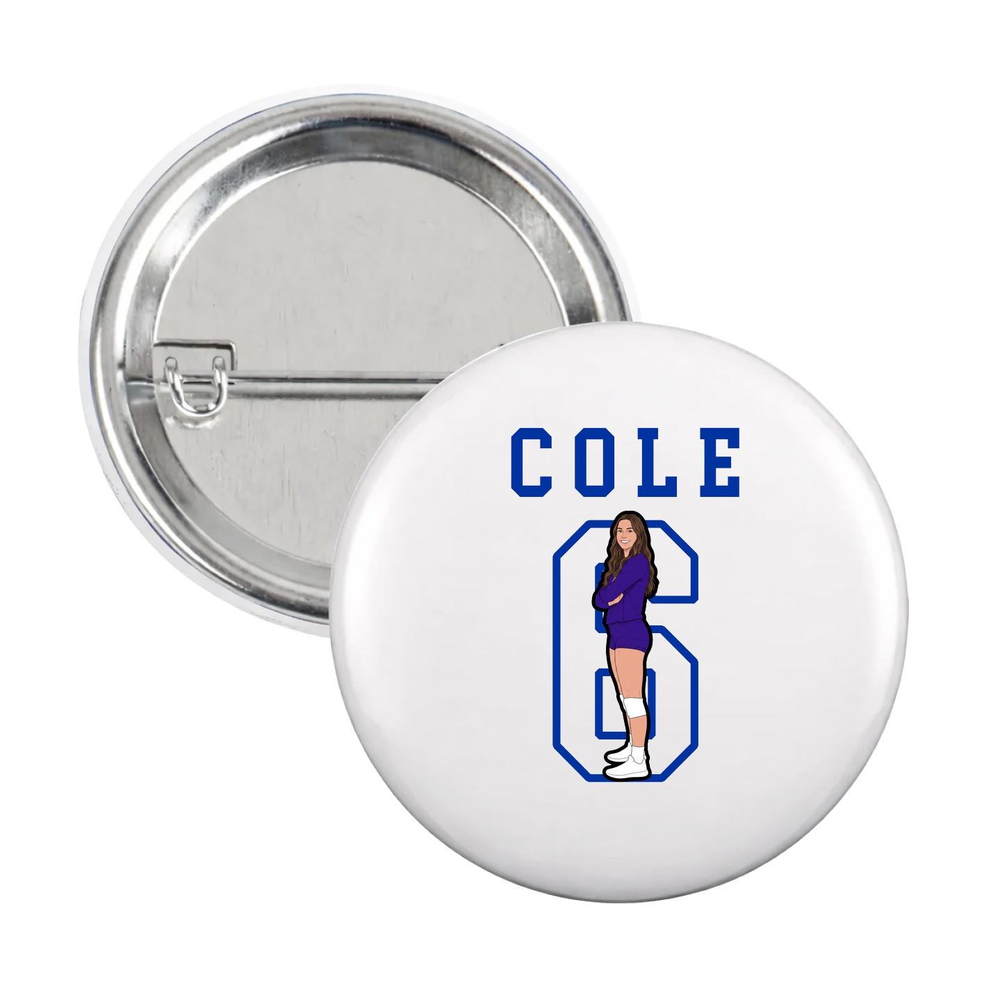 Game Day Button — Shirsey in White