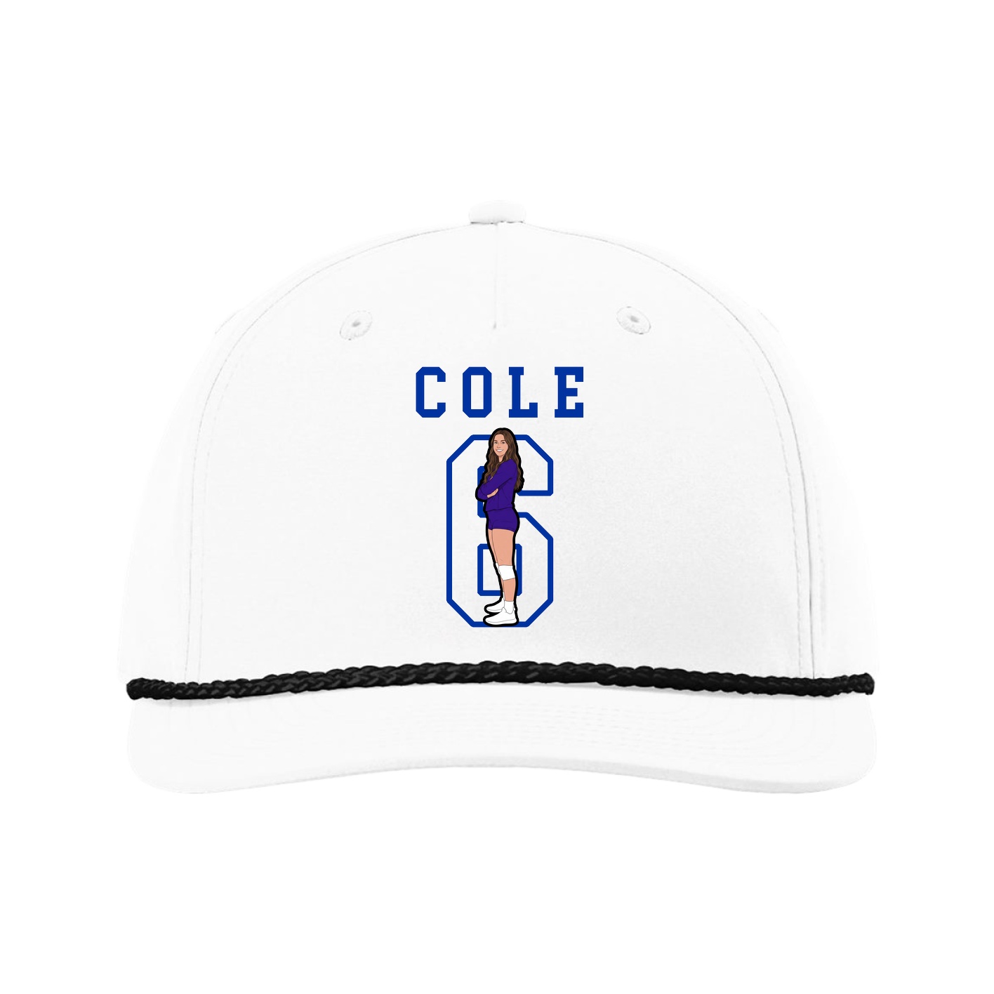 Five-Panel Classic Rope Cap — Shirsey in White