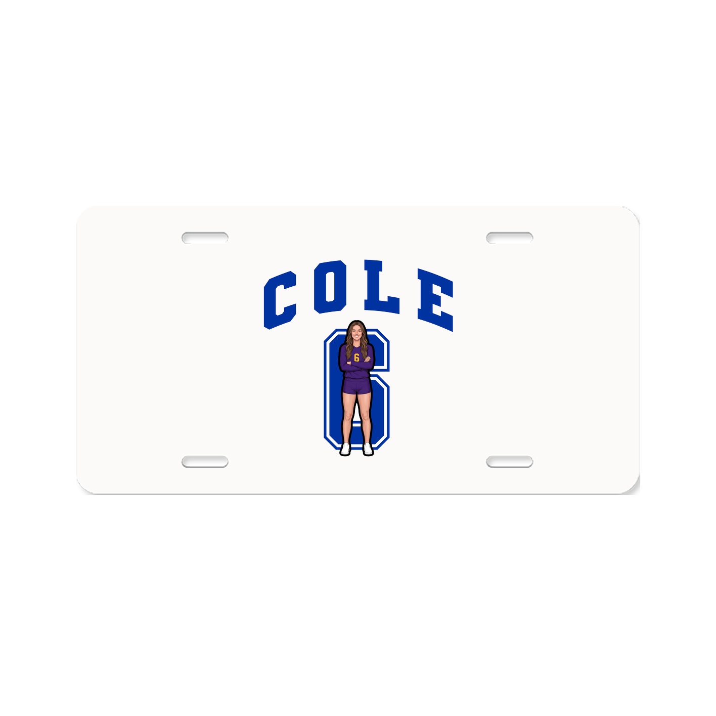 License Plate — Number in Classic