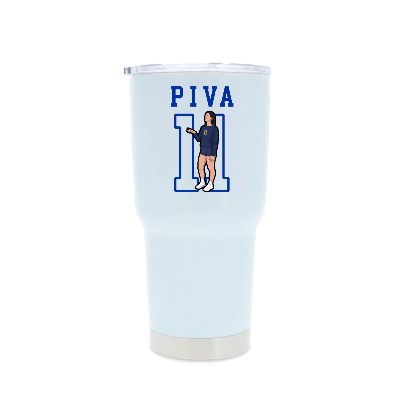 30oz Stainless Steel Tumbler — Shirsey in White
