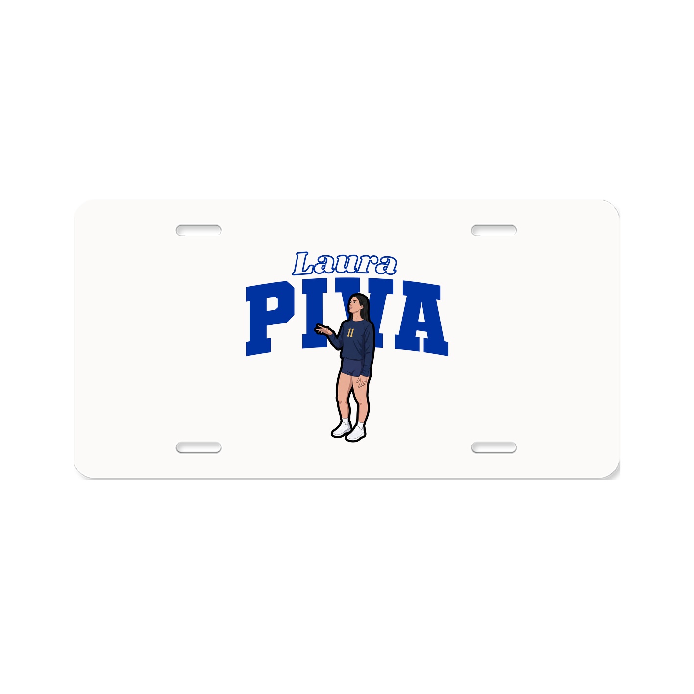 License Plate — Name Arch in Classic