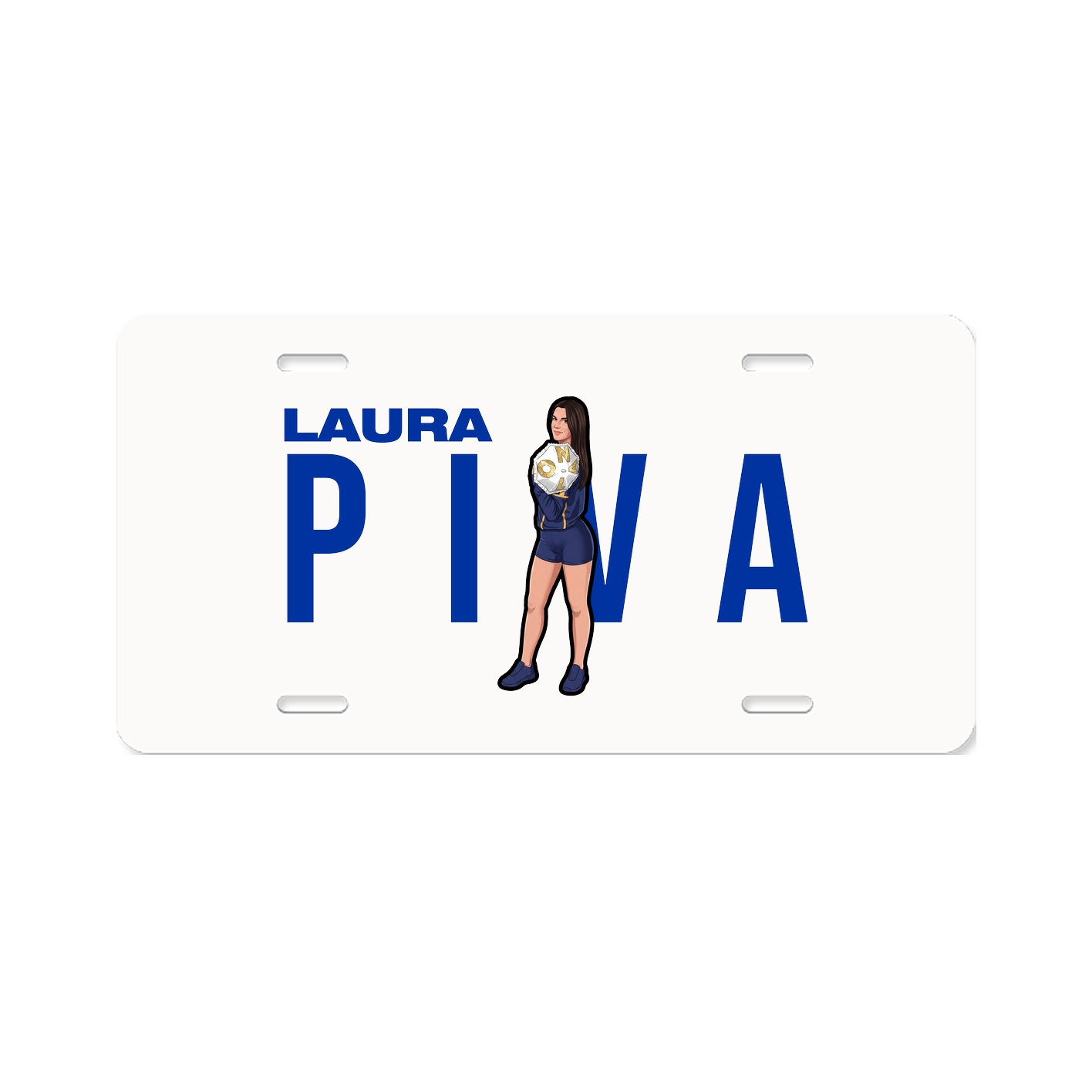 License Plate — Player Name in Classic