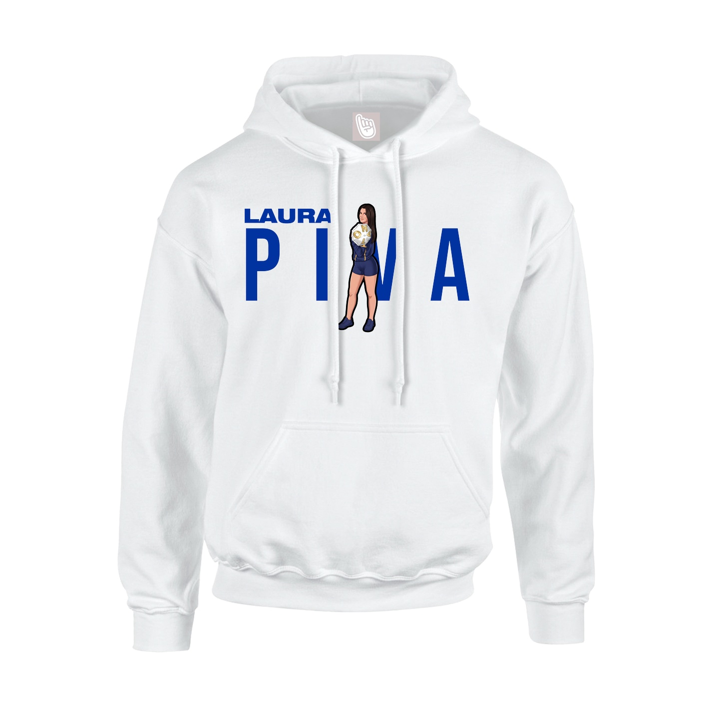 Youth Hoodie — Player Name in White