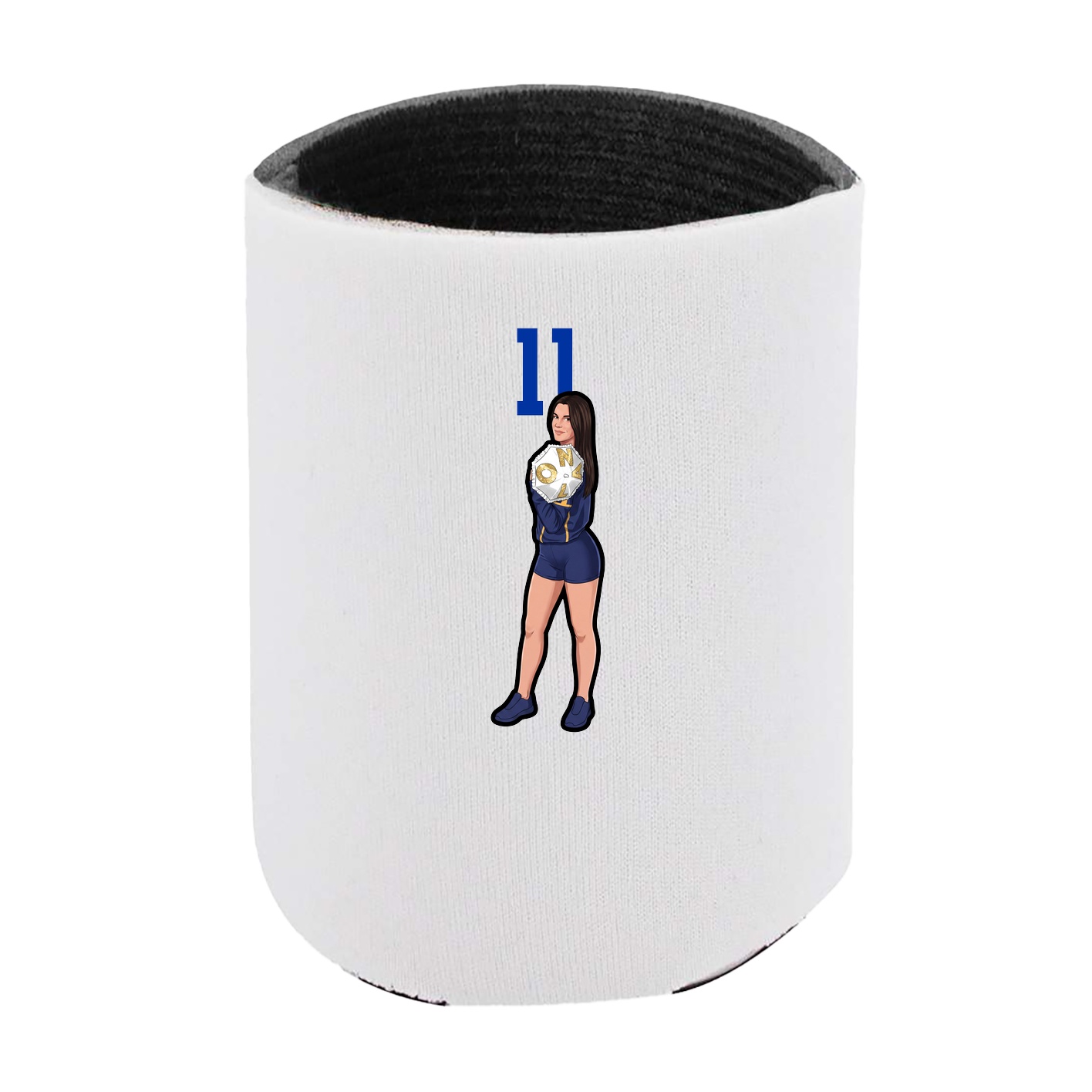 Can Holder — Number Top in White