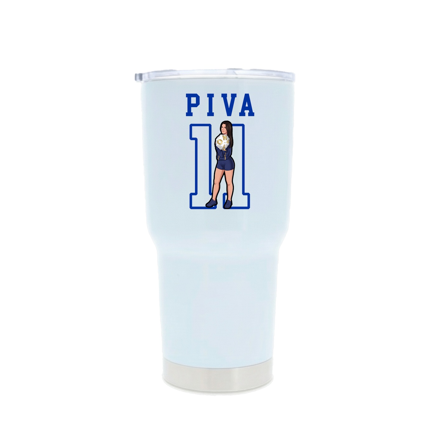 30oz Stainless Steel Tumbler — Shirsey in White