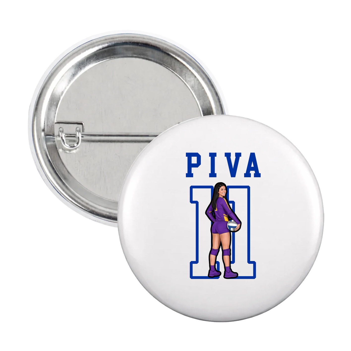 Game Day Button — Shirsey in White