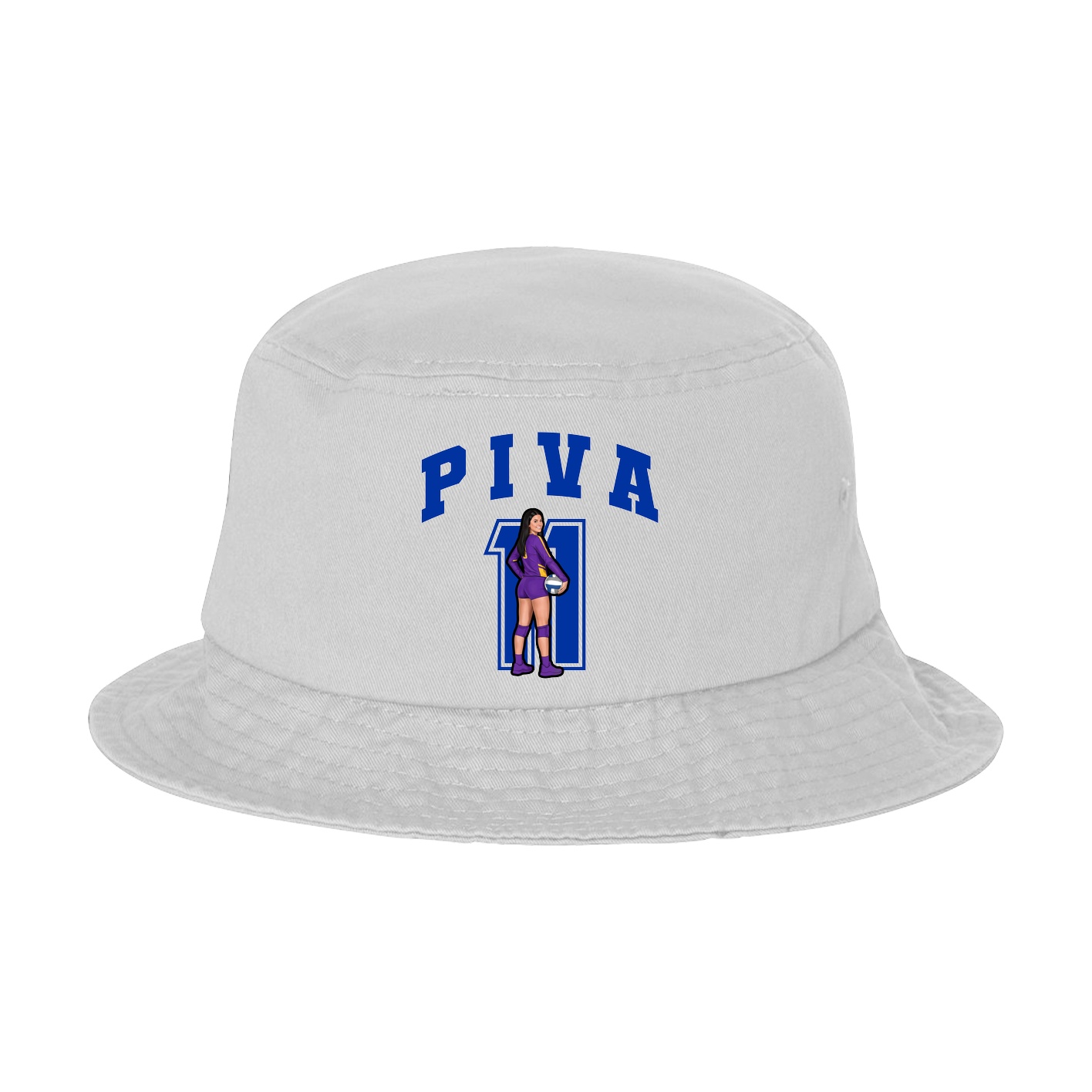 Bucket Cap — Number in White