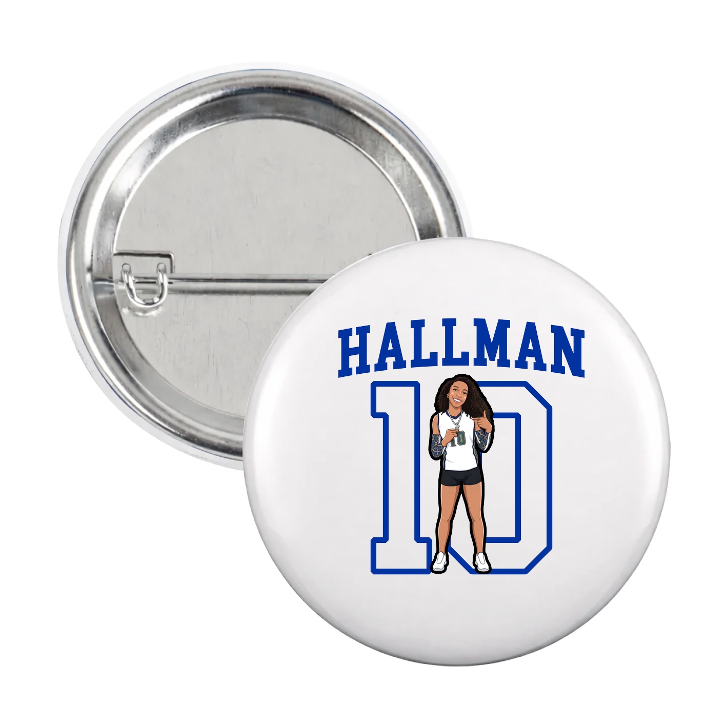 Game Day Button — Shirsey in White