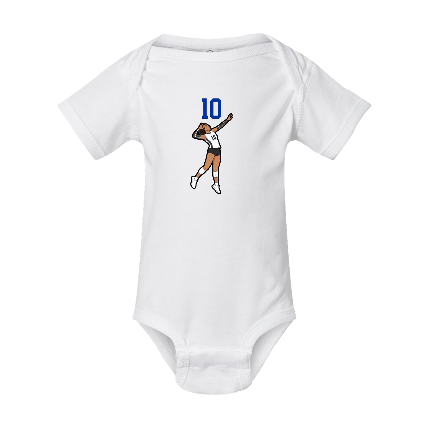 Baby Onesie — Number Top in White