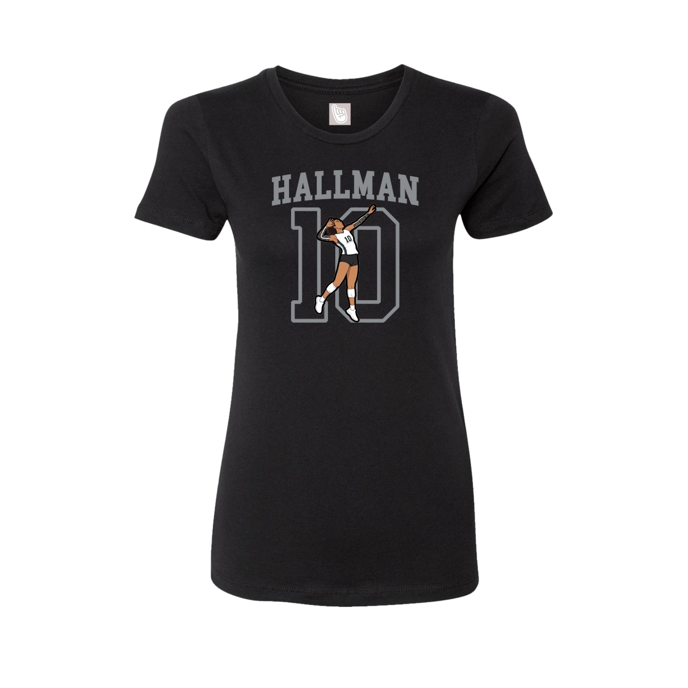 Fitted Women's Tee — Shirsey in Black