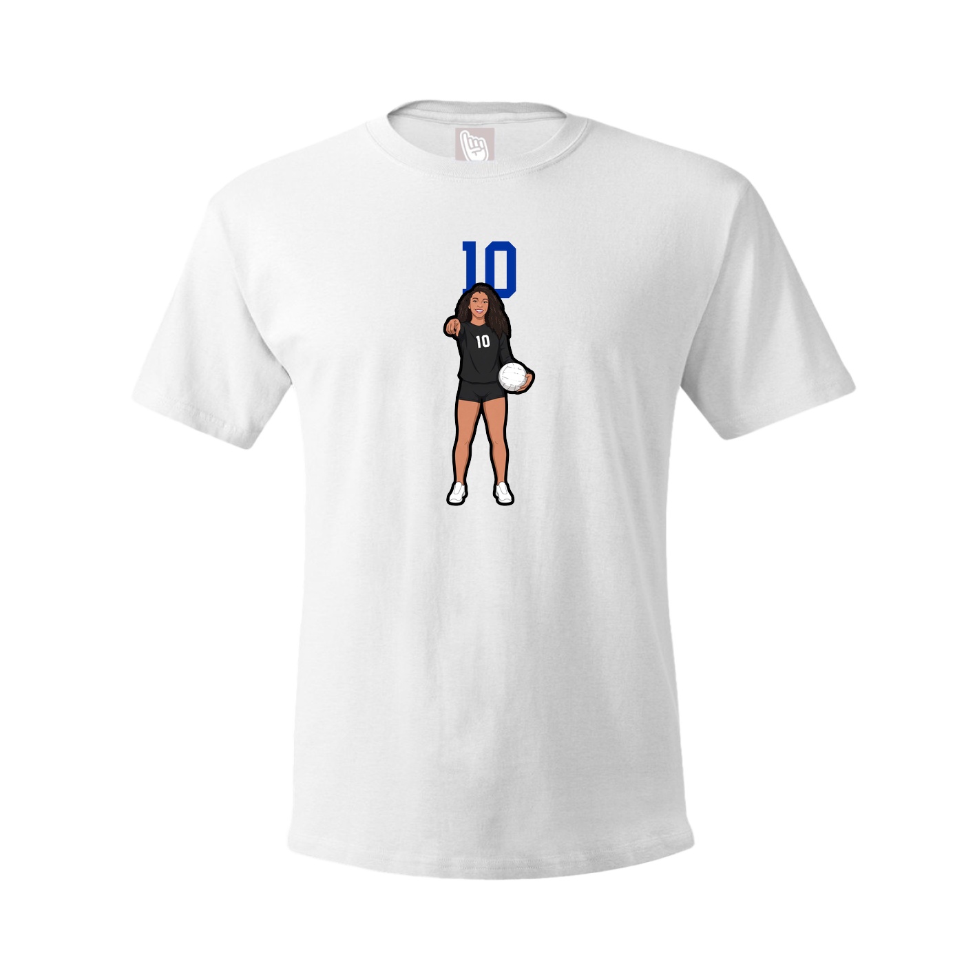 Tee — Number Top in White