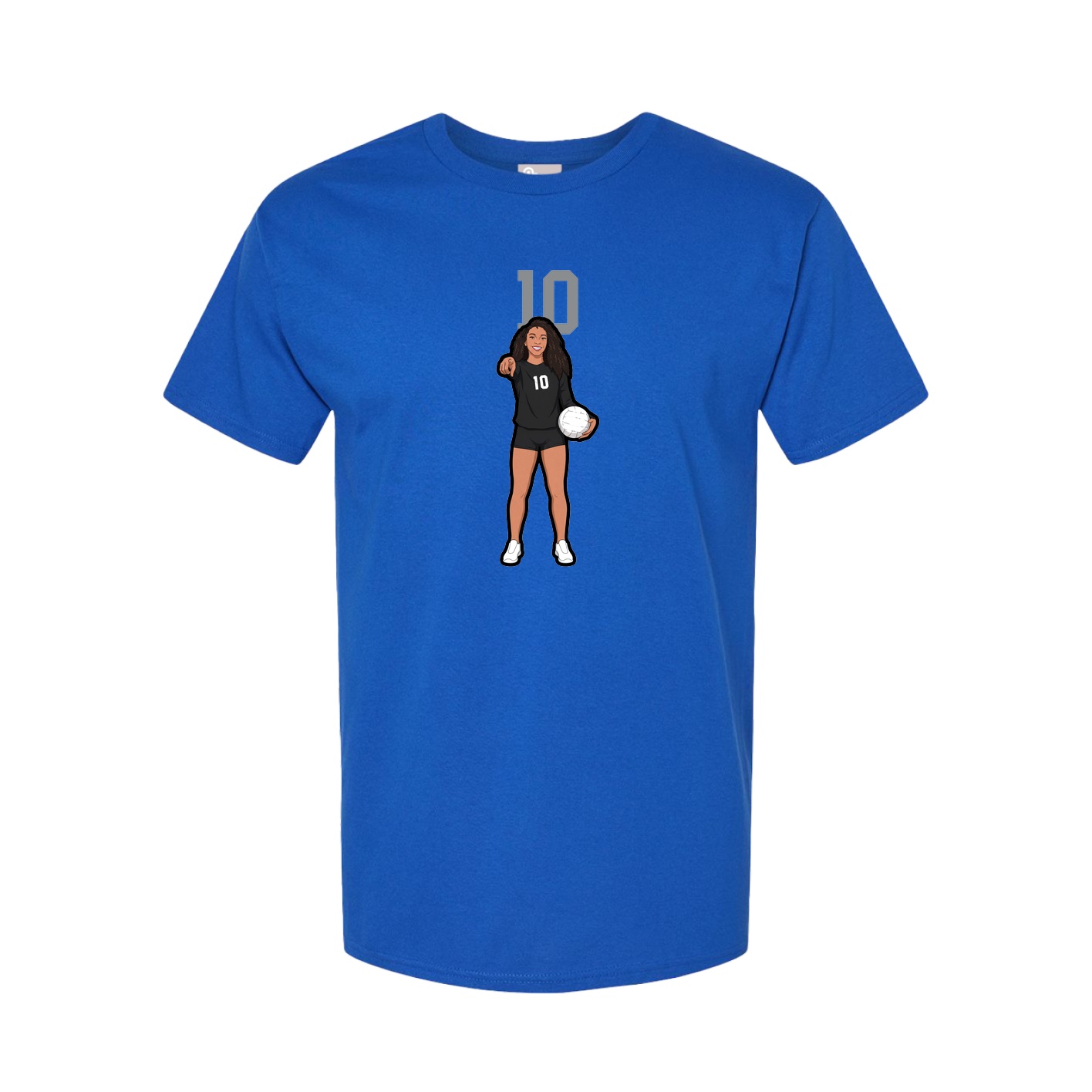 Youth Tee — Number Top in Royal
