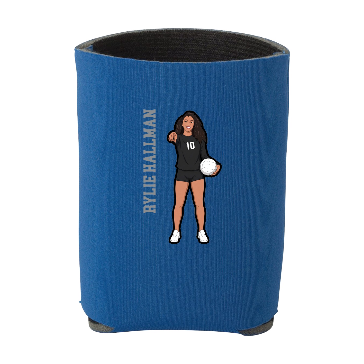 Can Holder — Name Vertical in Royal