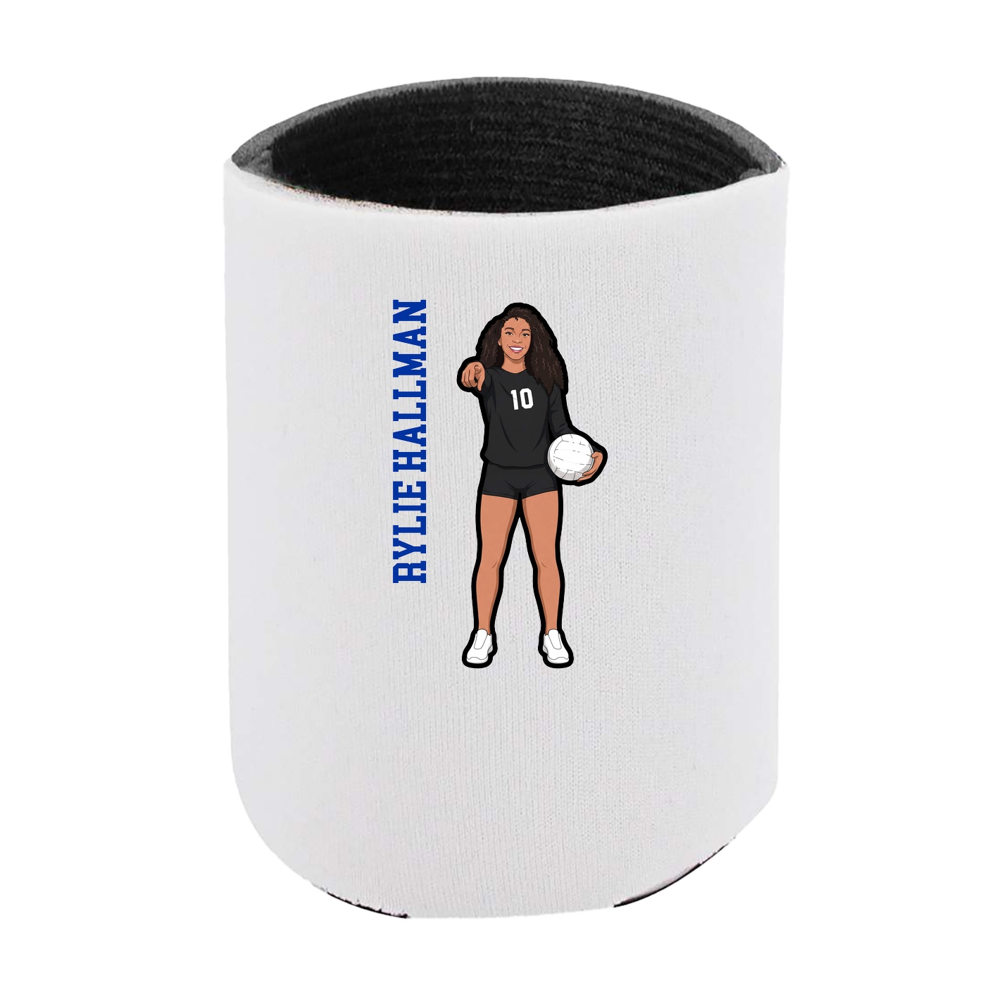 Can Holder — Name Vertical in White